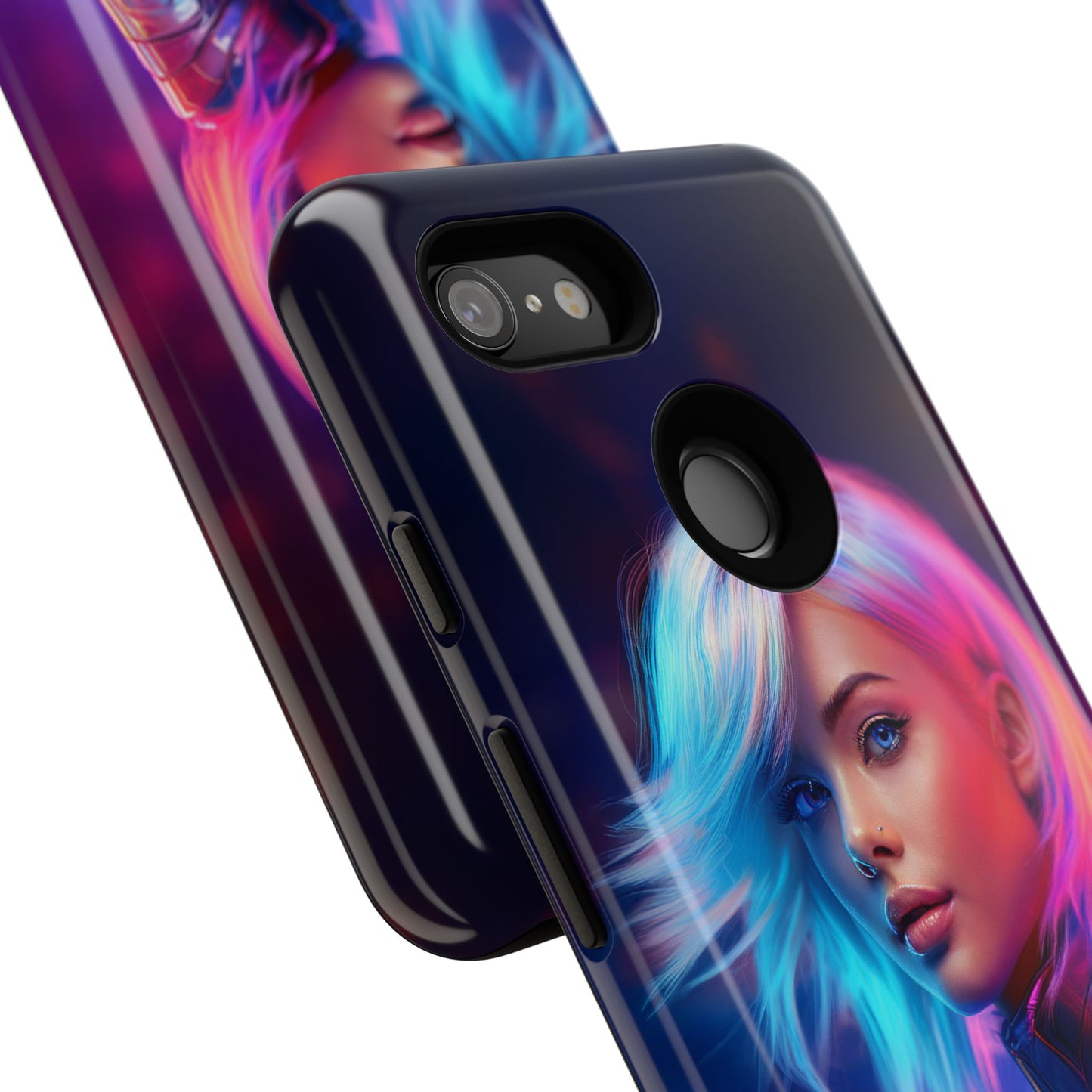 Futuristic Cyberpunk Female Cell Phone Case 028