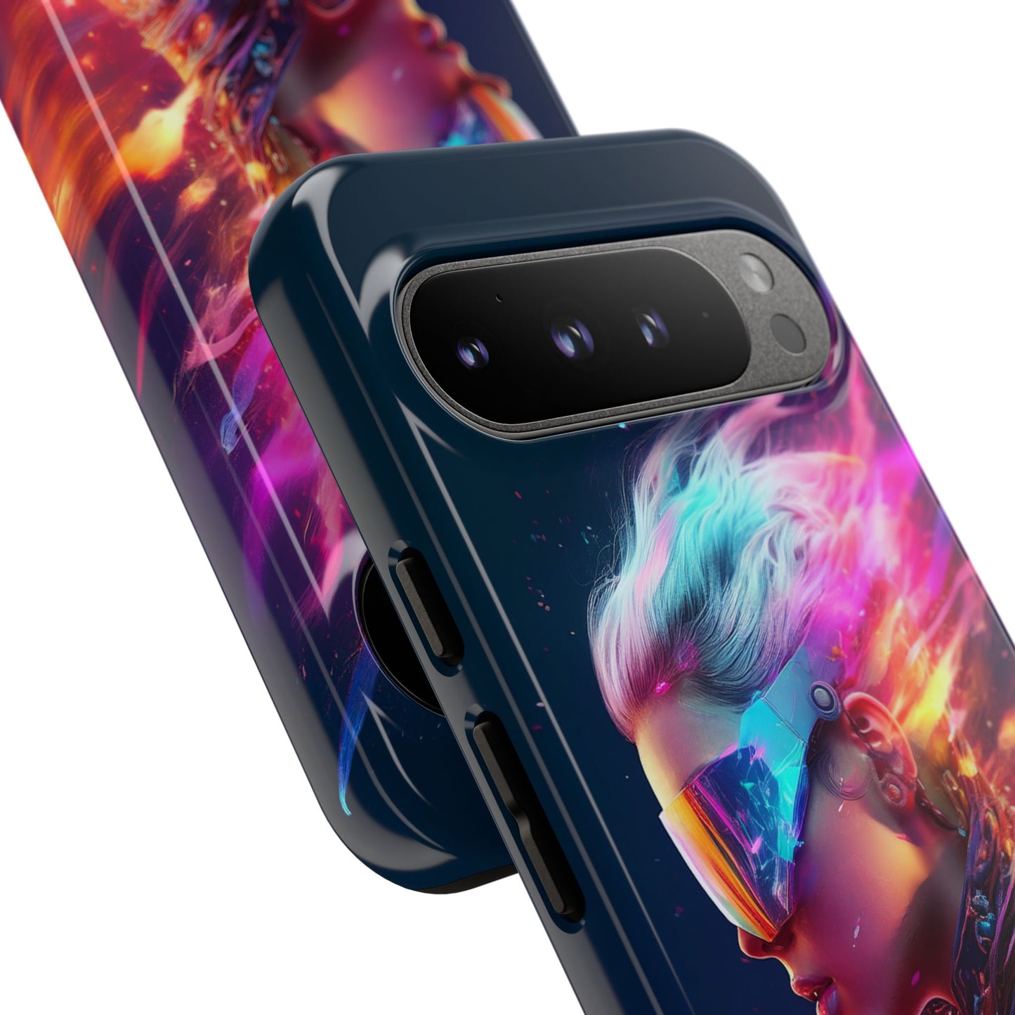 Futuristic Cyberpunk Female Cell Phone Case 025