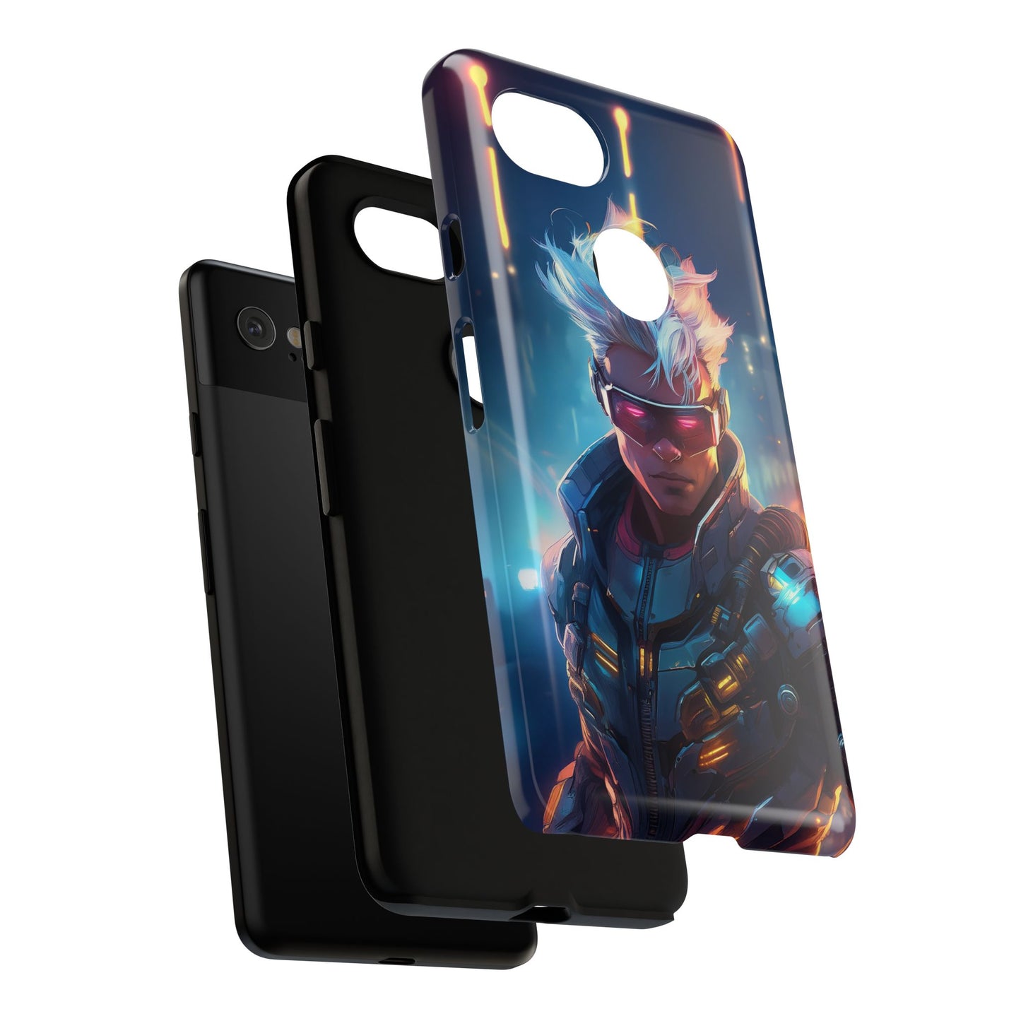 Futuristic Cyberpunk Male Cell Phone Case 018