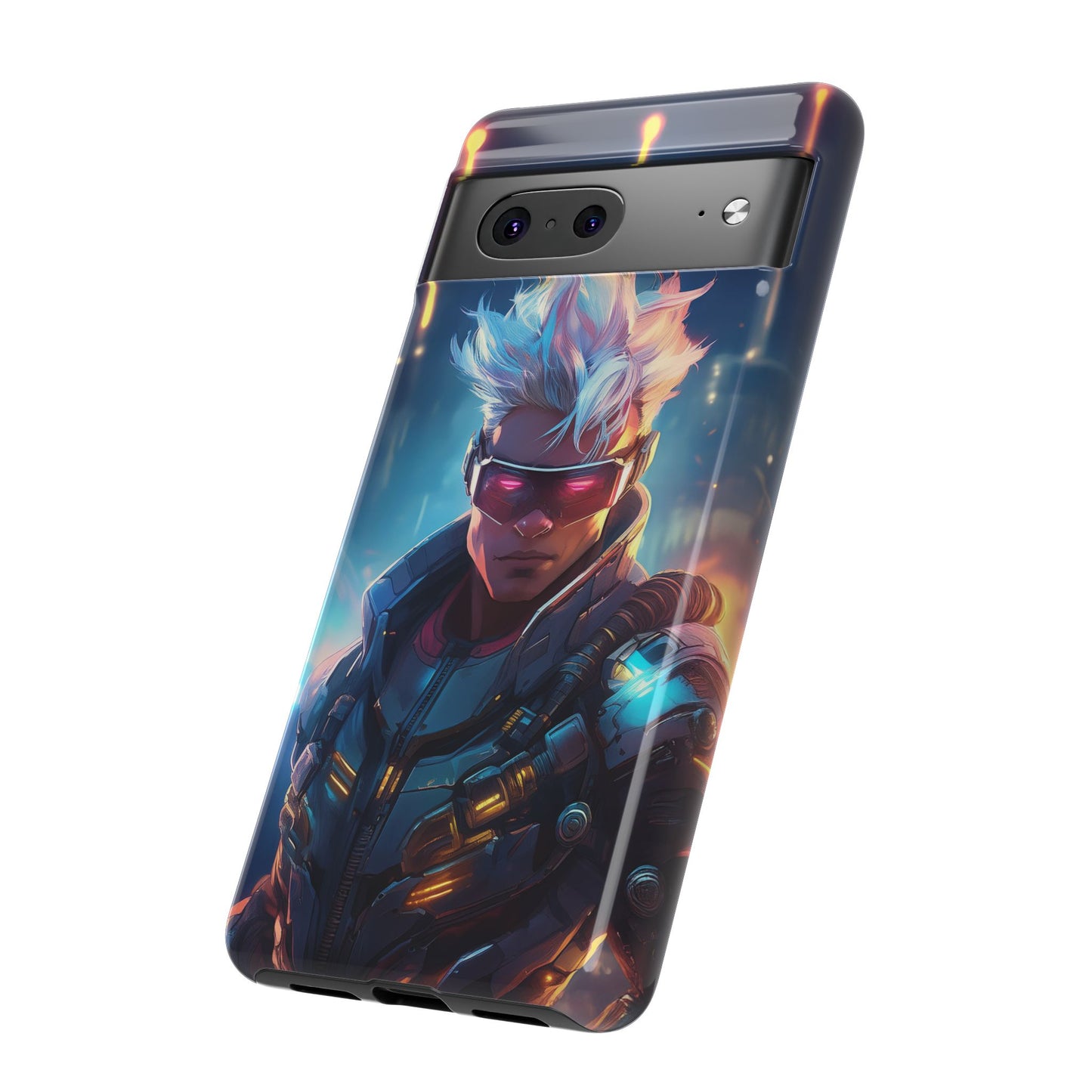 Futuristic Cyberpunk Male Cell Phone Case 018