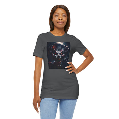Terrifying Clown Face Halloween Shirt – Haunted Circus Horror Graphic Tee for Halloween Fright Fans