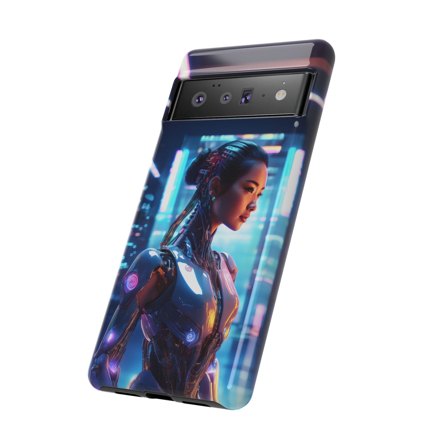 Futuristic Human Android Hybrid Cell Phone Case 013