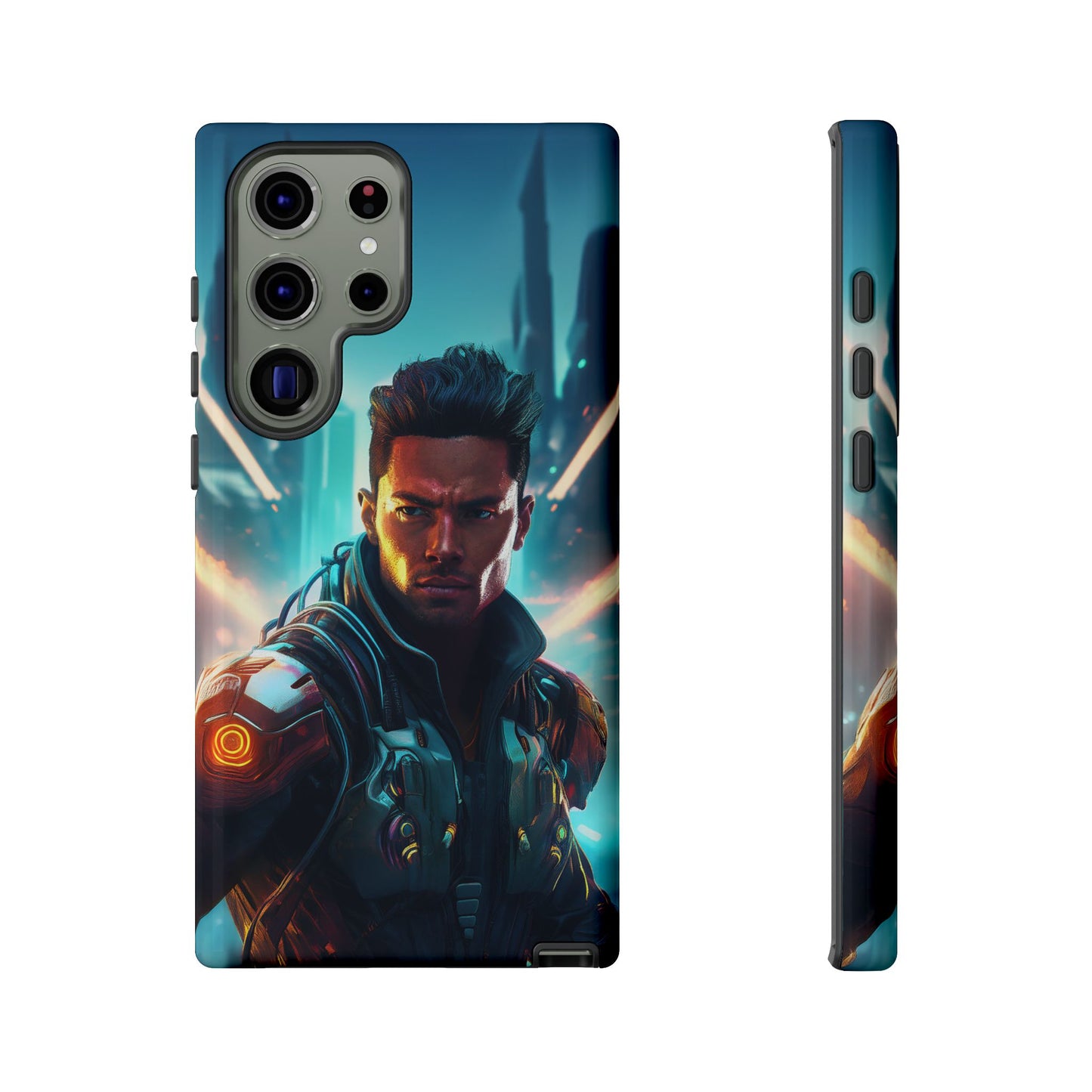 Futuristic Cyberpunk Male Cell Phone Case 015