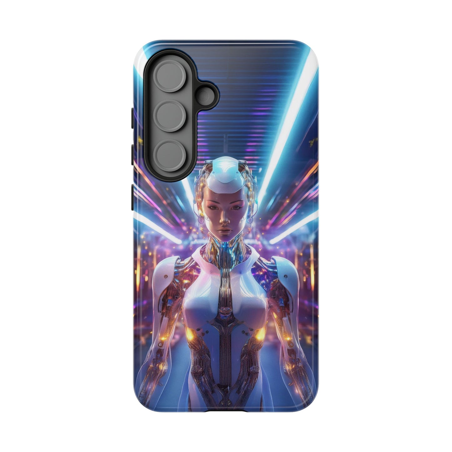 Futuristic Human Android Hybrid Cell Phone Case 007