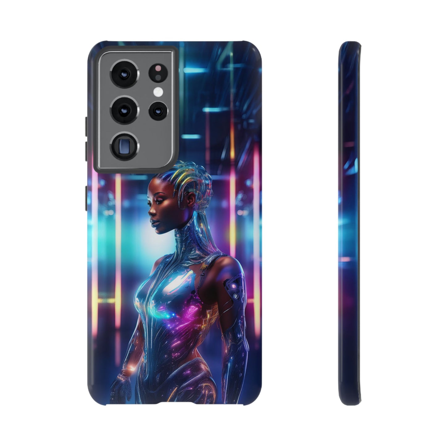 Futuristic Human Android Hybrid Cell Phone Case 014