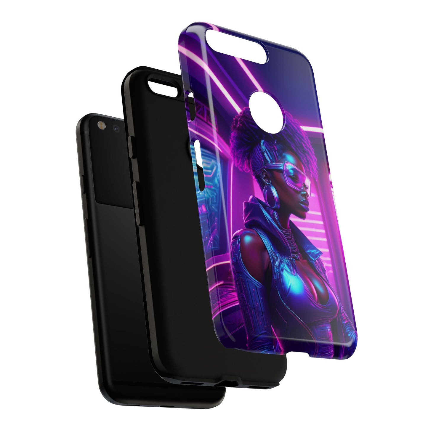 Futuristic Cyberpunk Female Cell Phone Case 004