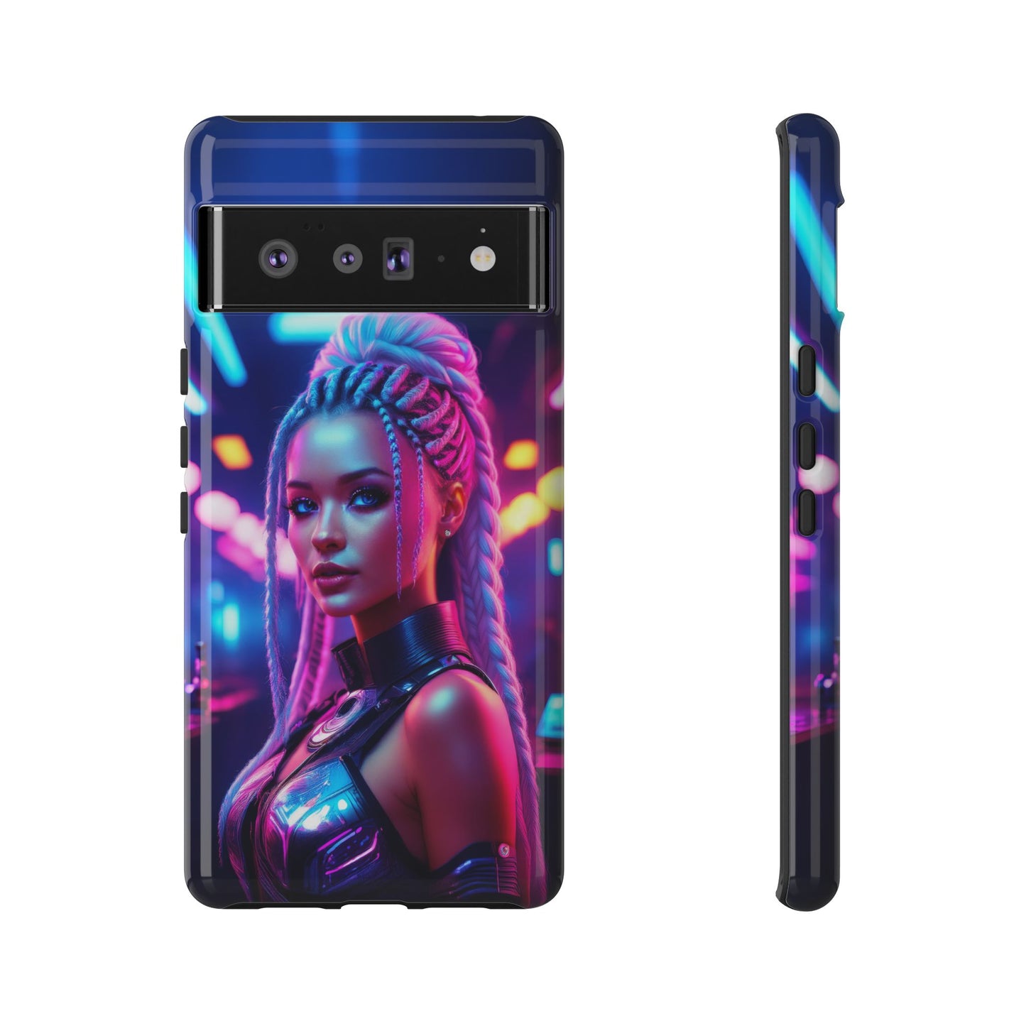 Futuristic Cyberpunk Female Cell Phone Case 007