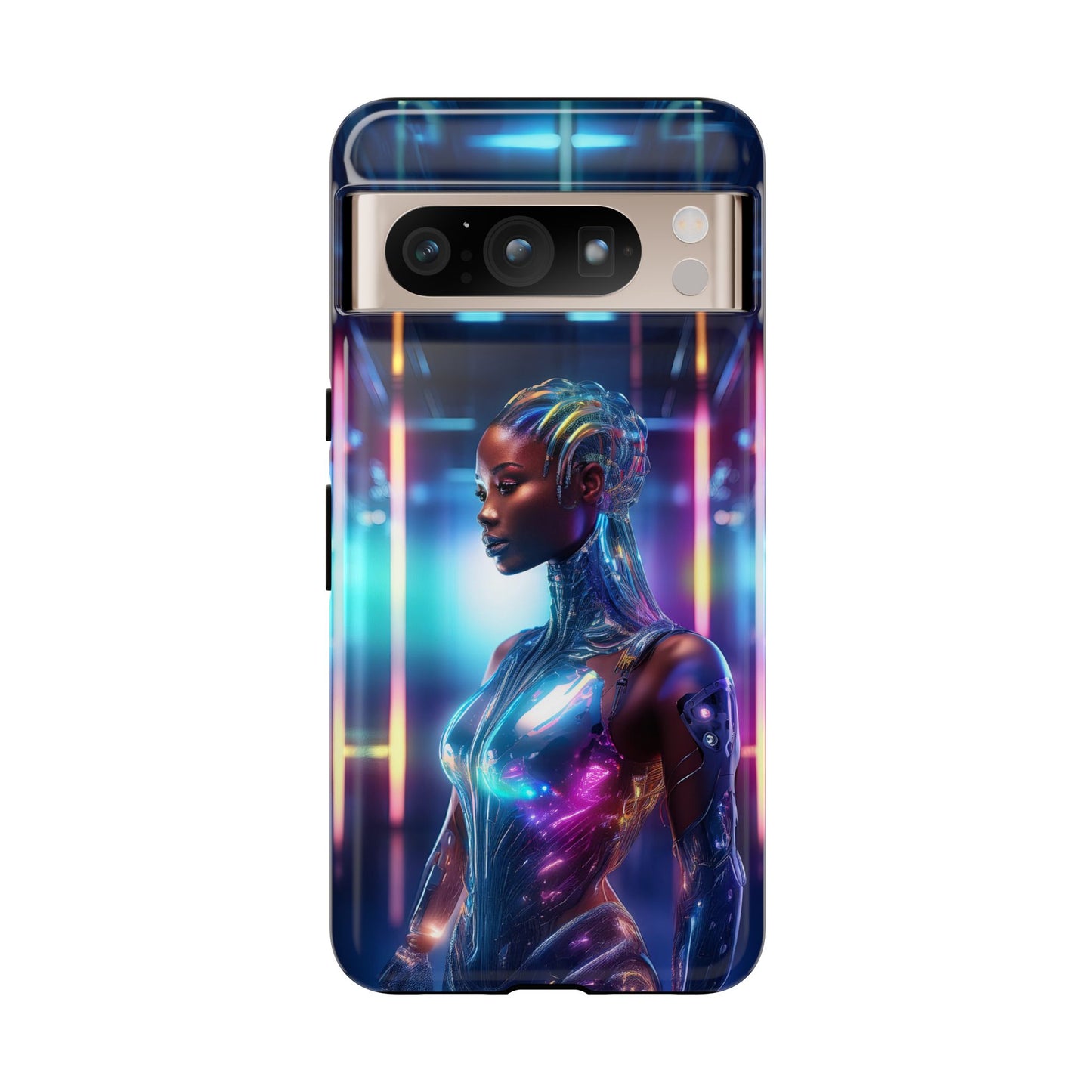 Futuristic Human Android Hybrid Cell Phone Case 014