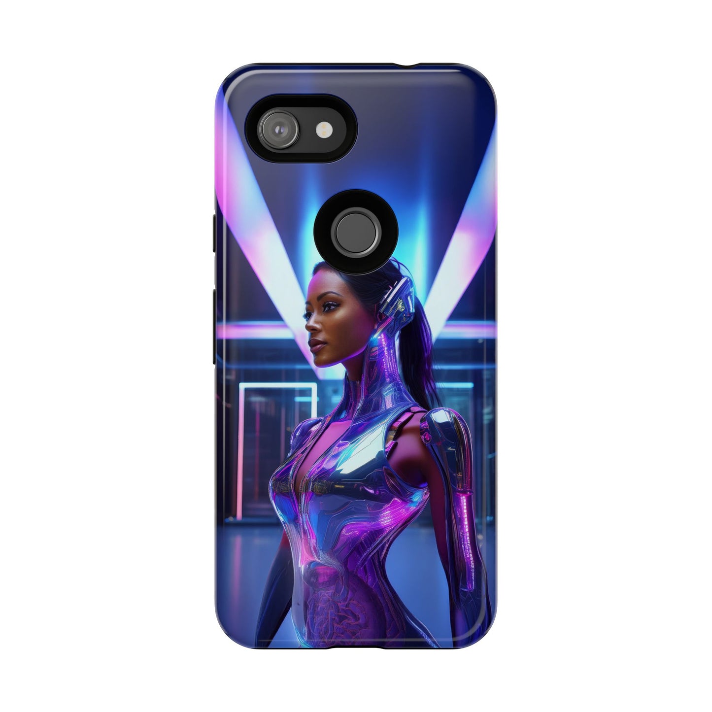 Futuristic Human Android Hybrid Cell Phone Case 017