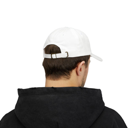 Dog Dad Classic Dad Hat – Embroidered Minimalist Dog Face Hat for Proud Pet Dads and Canine Companions. Blue Letters