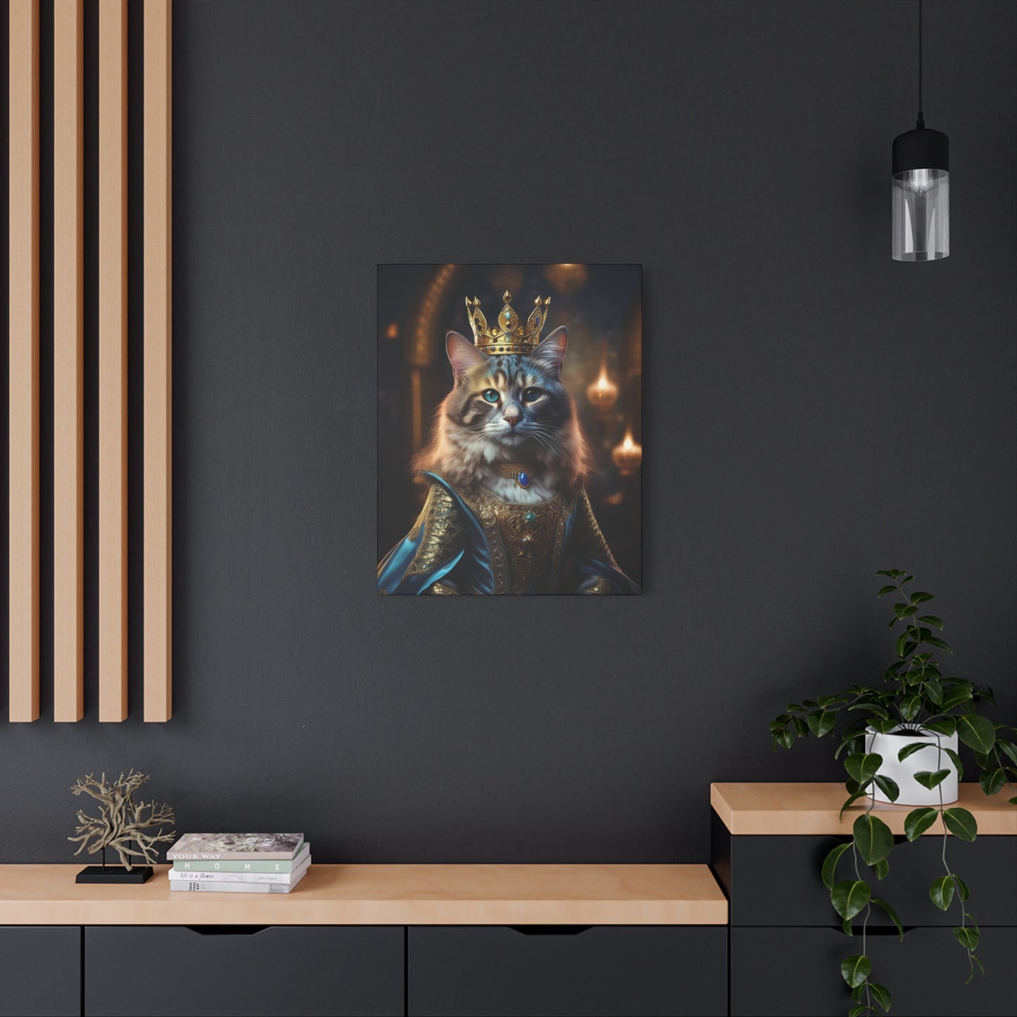 Her Royal Meowjesty Canvas Art | Stretched Matte Wall Decor 001