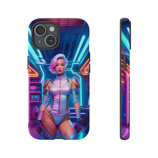 Futuristic Cyberpunk Female Cell Phone Case 002