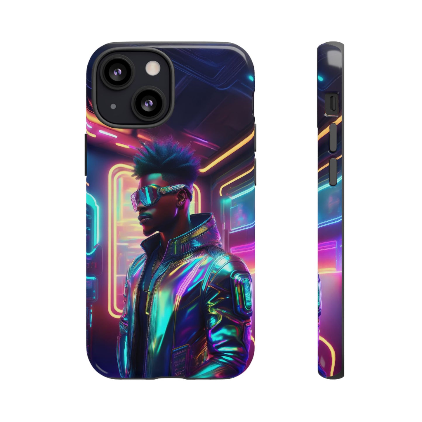 Futuristic Cyberpunk Male Cell Phone Case 004