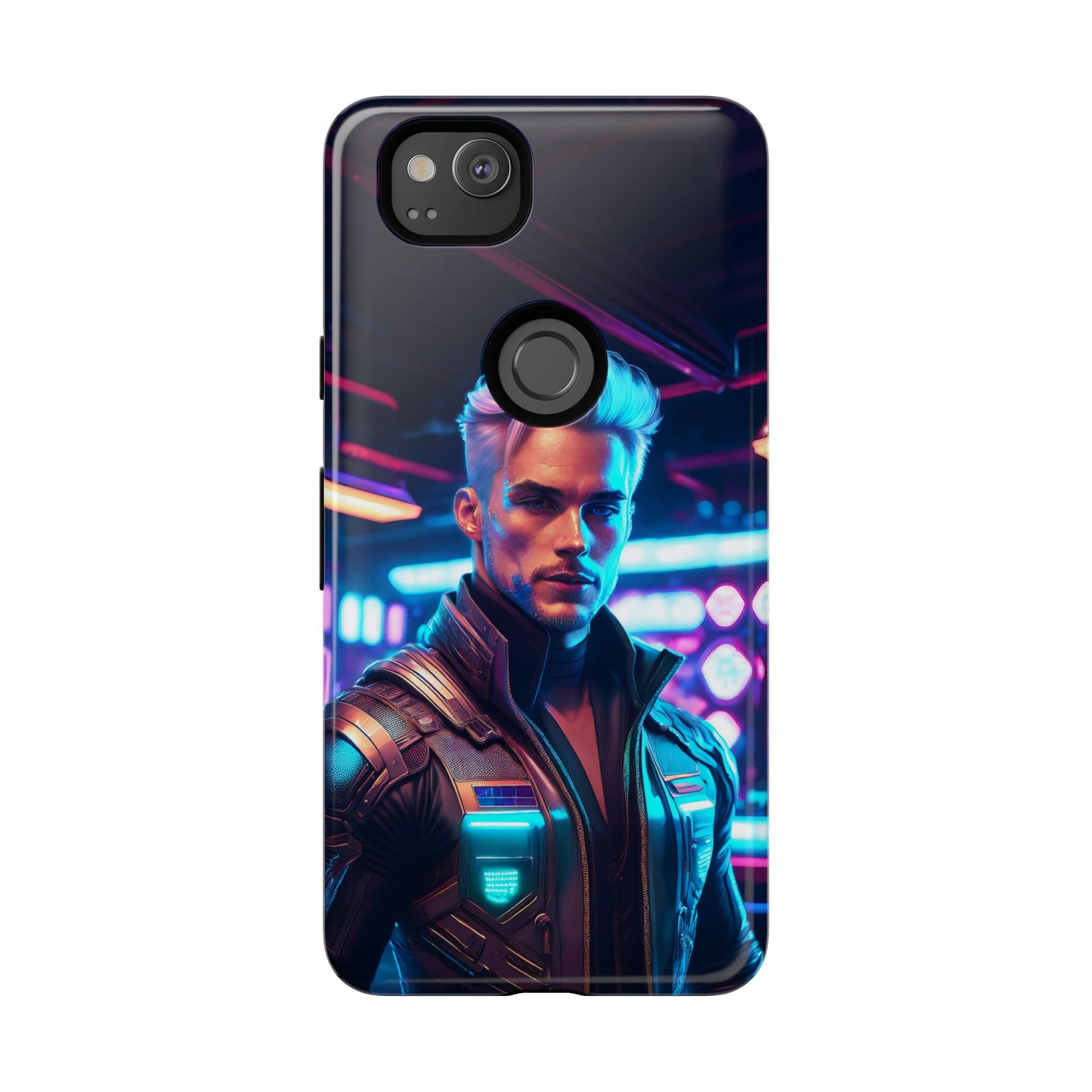 Futuristic Cyberpunk Male Cell Phone Case 008