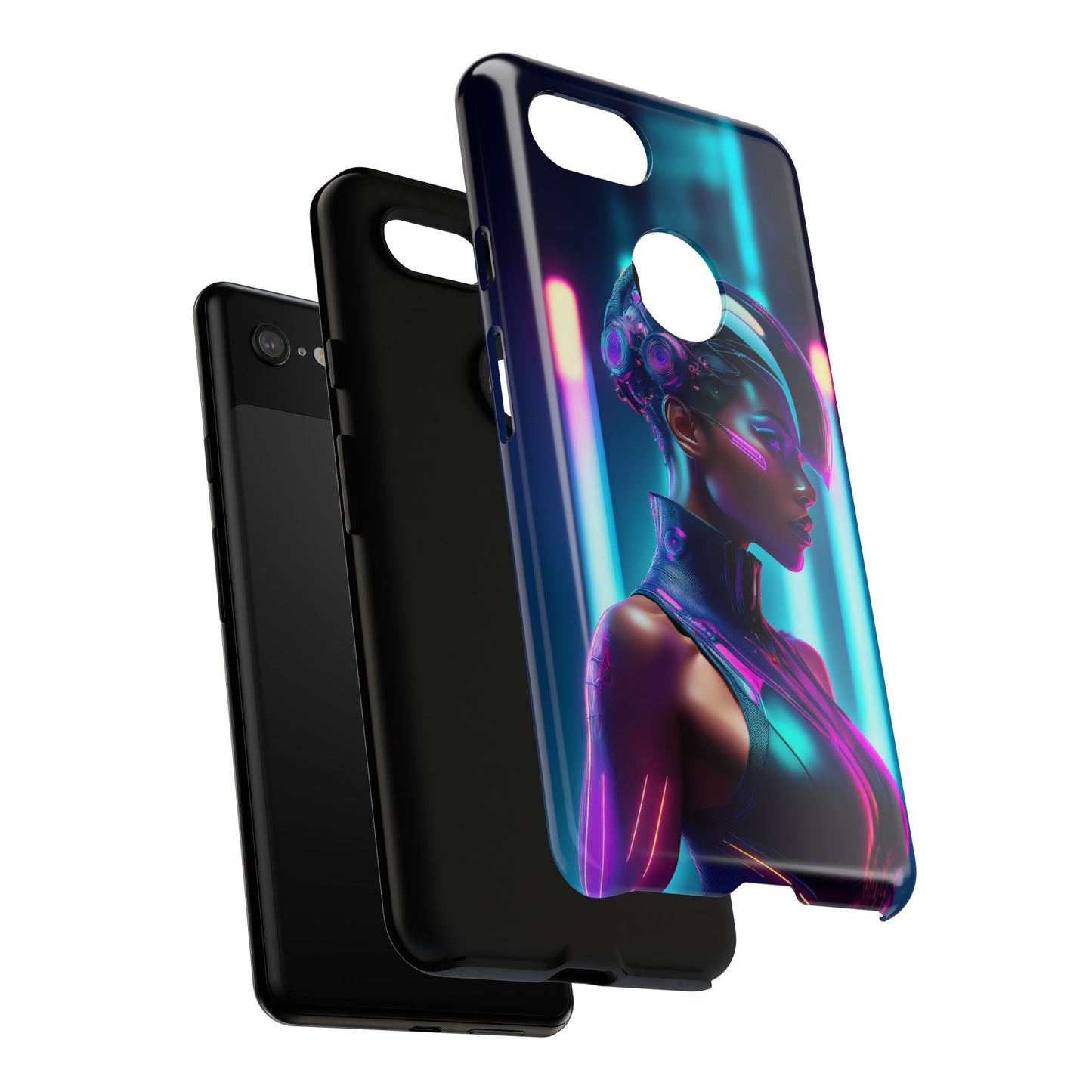 Futuristic Cyberpunk Female Cell Phone Case 021