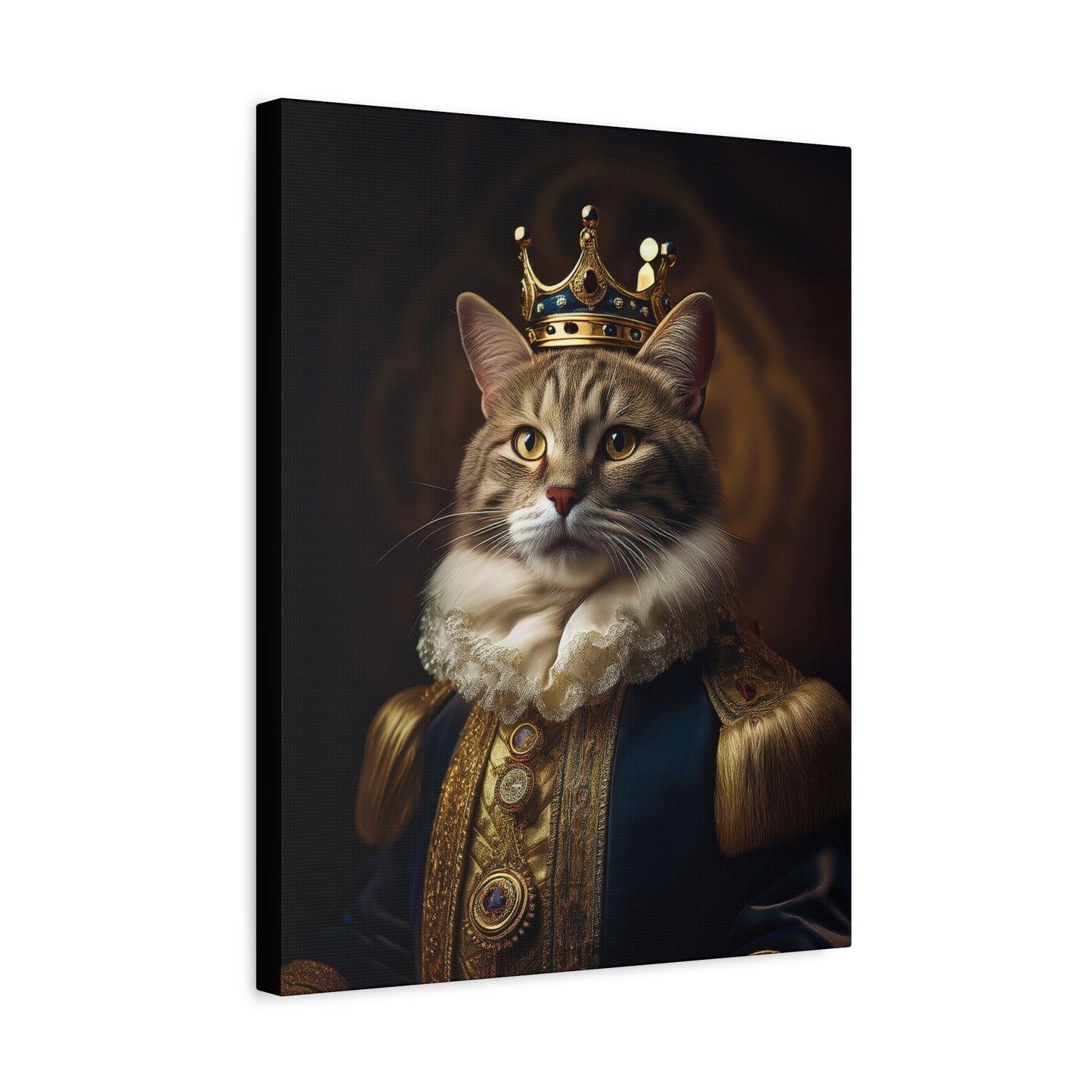 His Royal Meowjesty Canvas Art | Stretched Matte Wall Decor 002