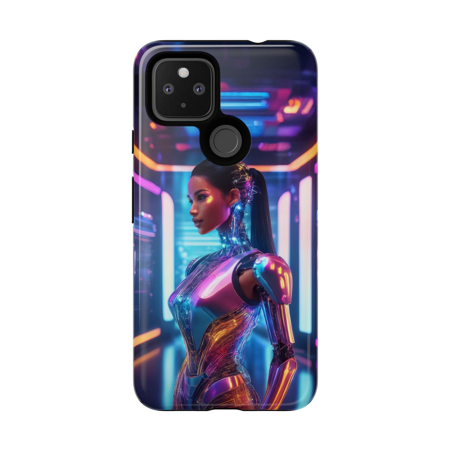 Futuristic Human Android Hybrid Cell Phone Case 016