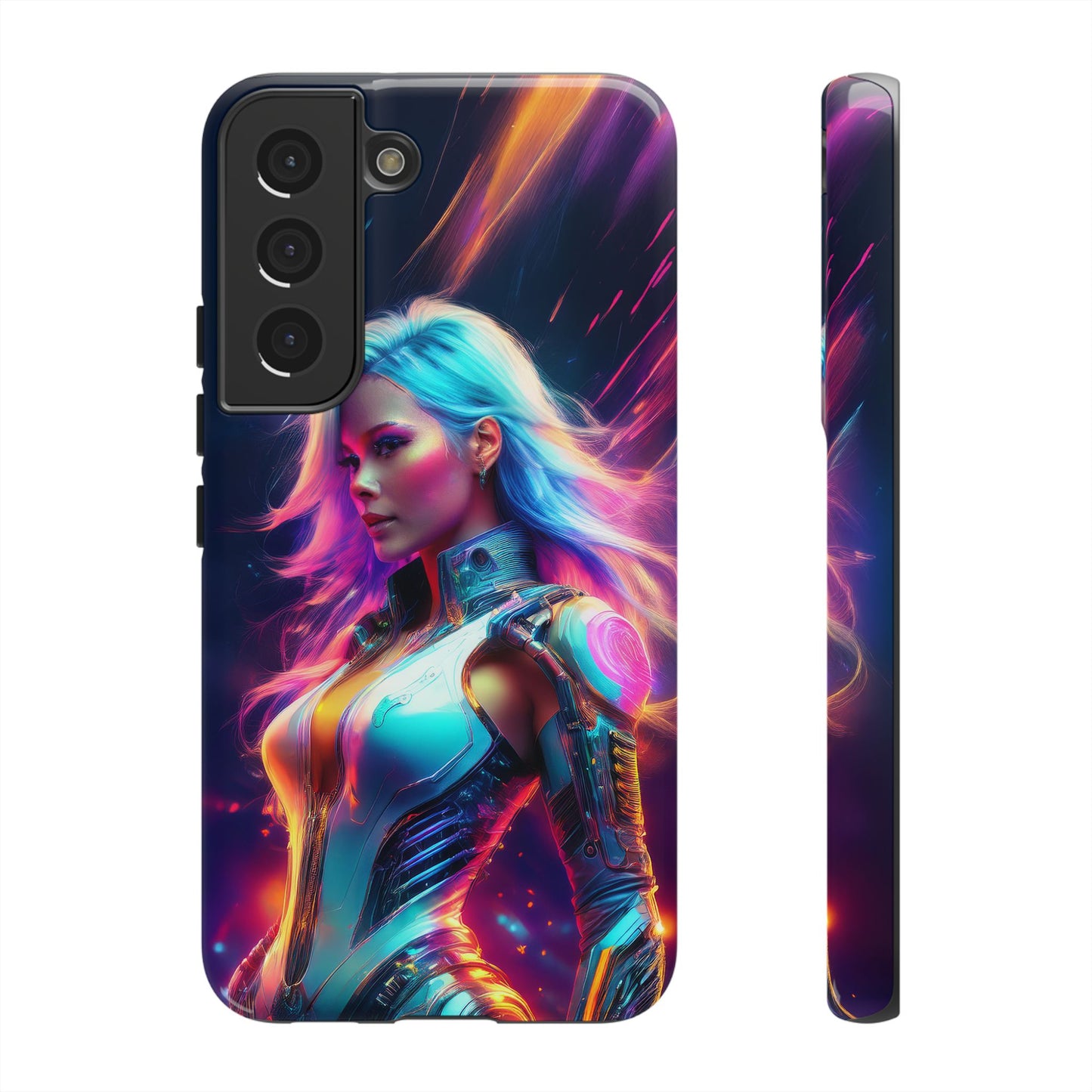 Futuristic Cyberpunk Female Cell Phone Case 012