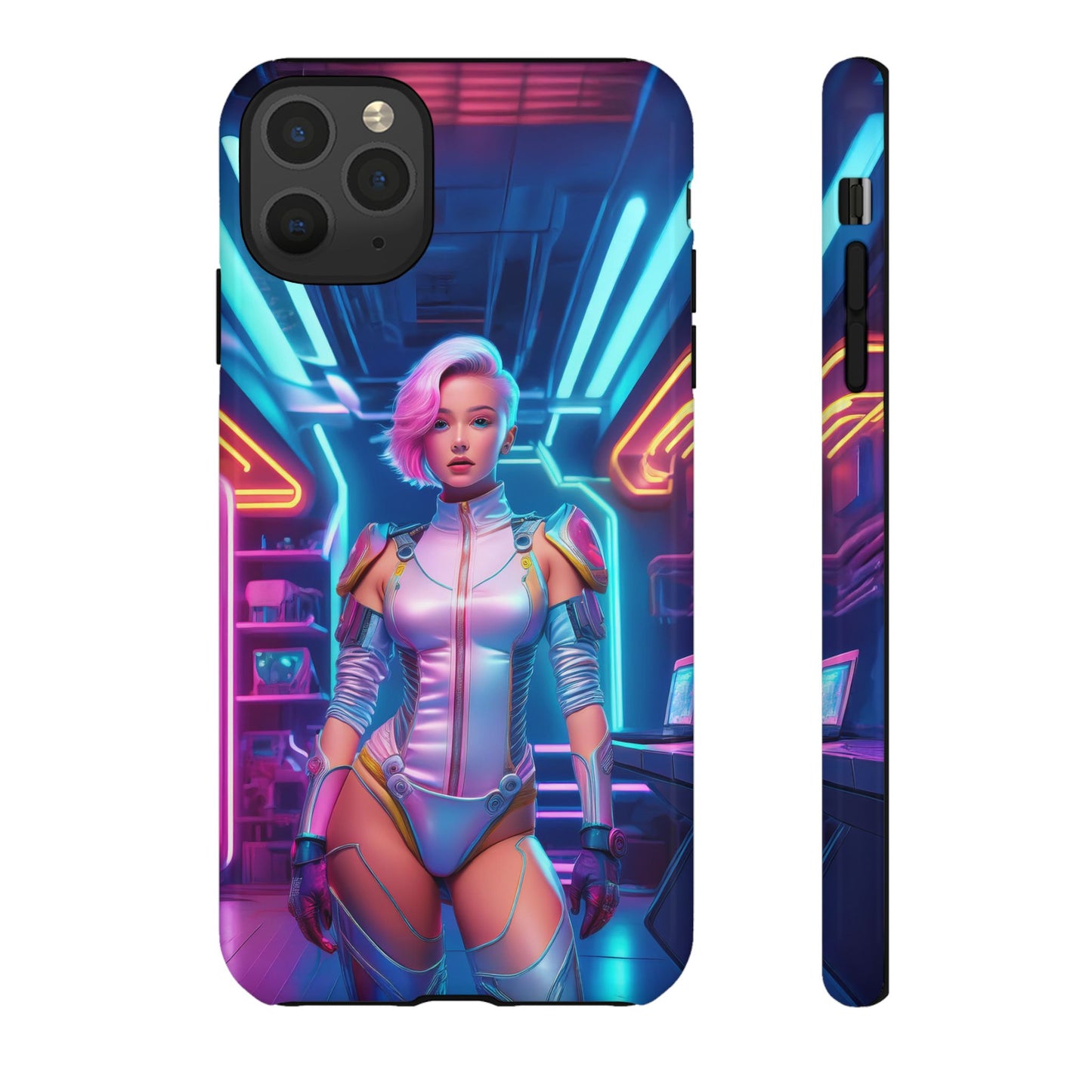 Futuristic Cyberpunk Female Cell Phone Case 002