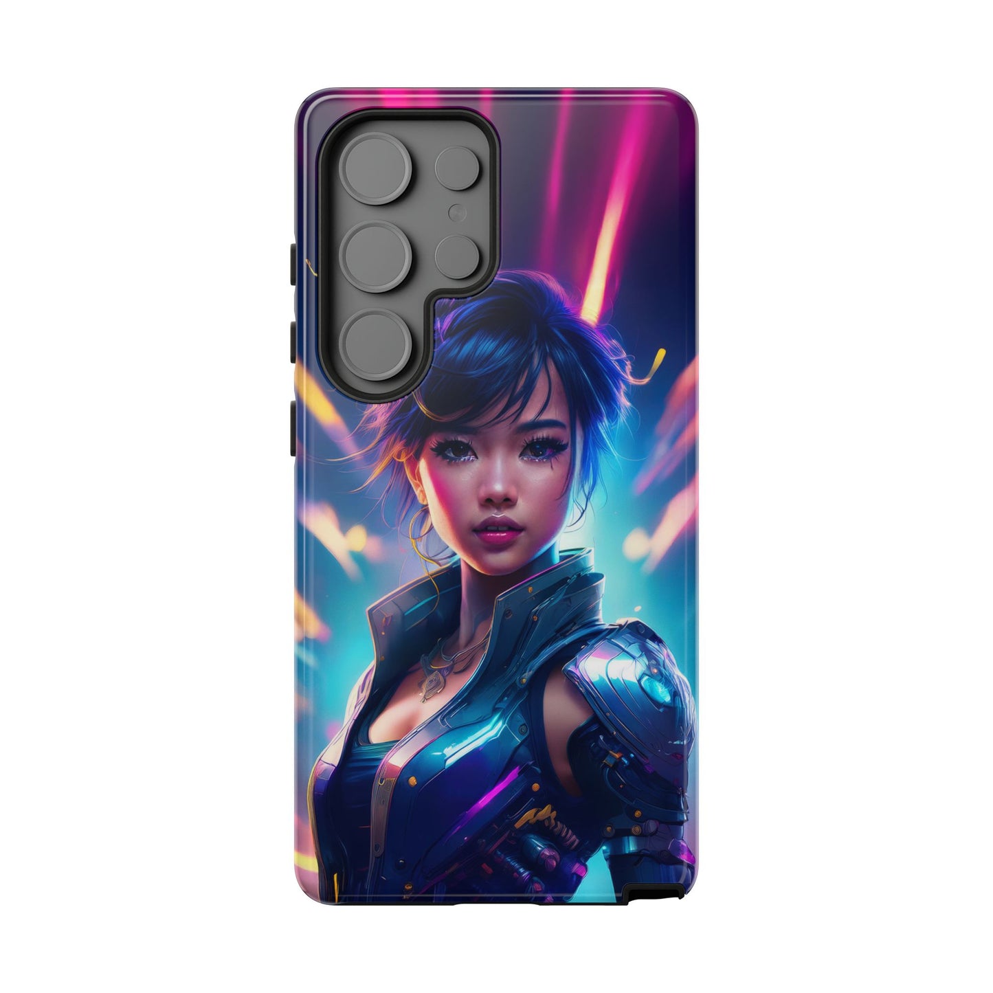 Futuristic Cyberpunk Female Cell Phone Case 024