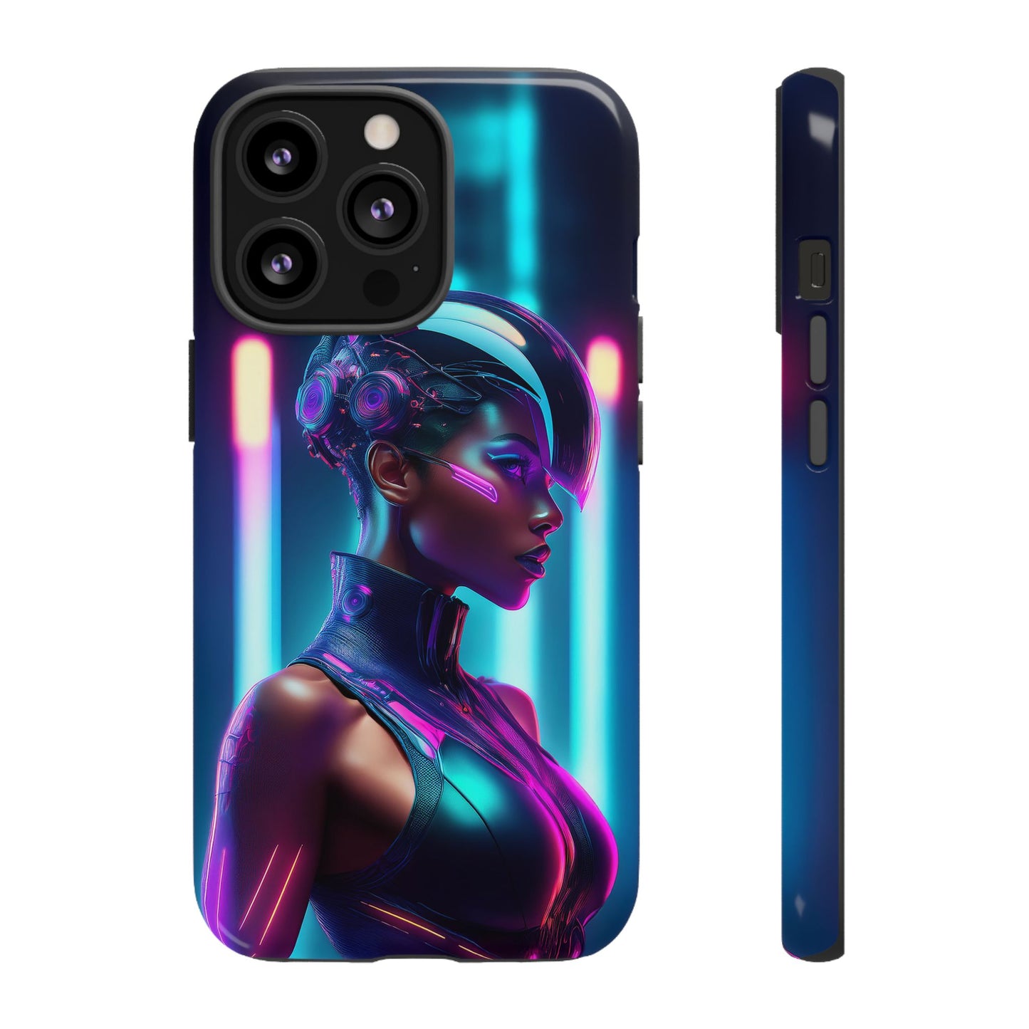 Futuristic Cyberpunk Female Cell Phone Case 021