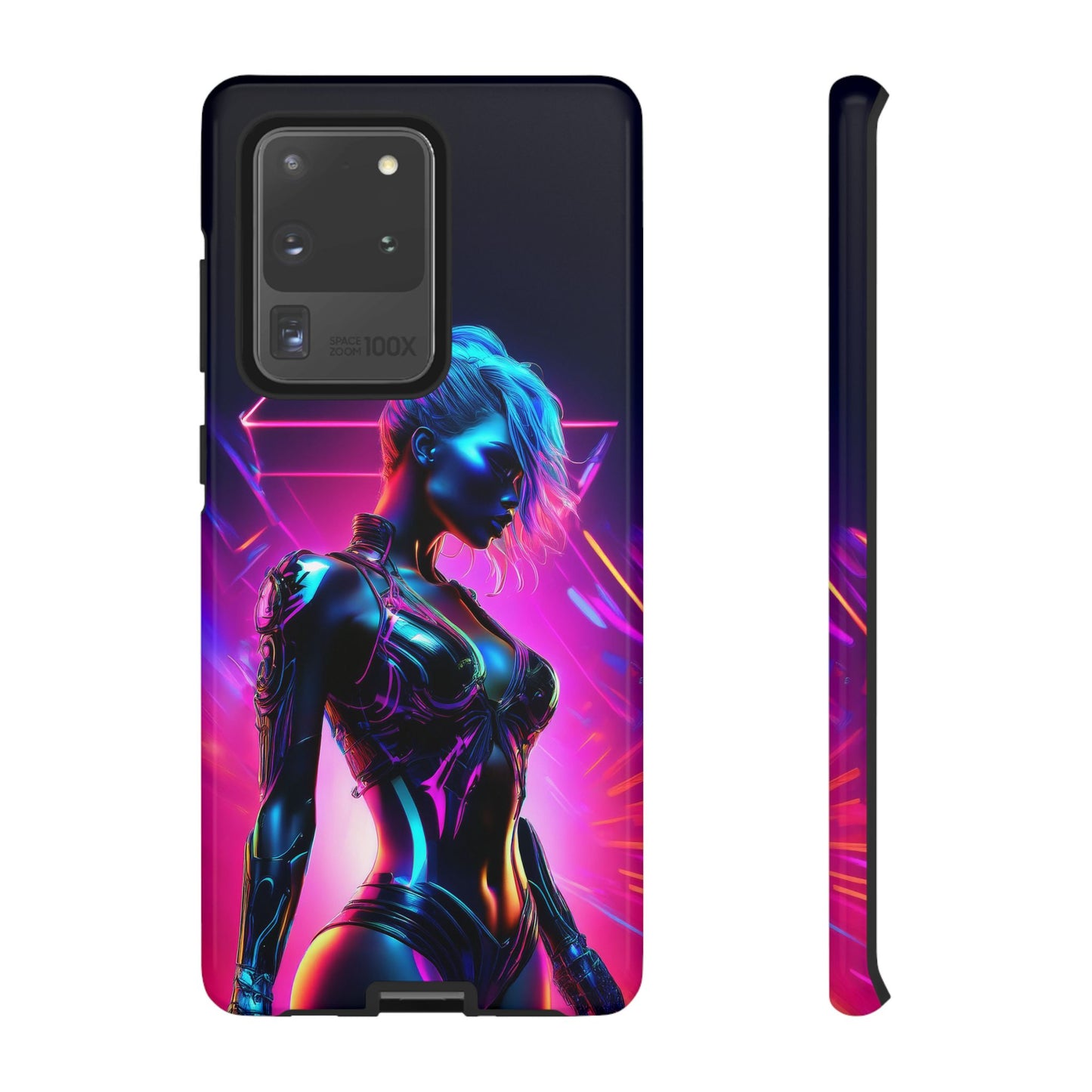 Futuristic Cyberpunk Female Cell Phone Case 017