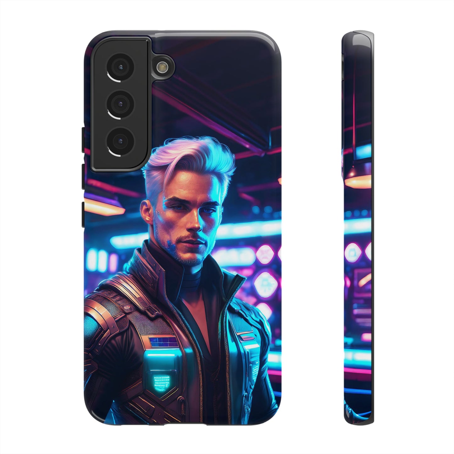 Futuristic Cyberpunk Male Cell Phone Case 008