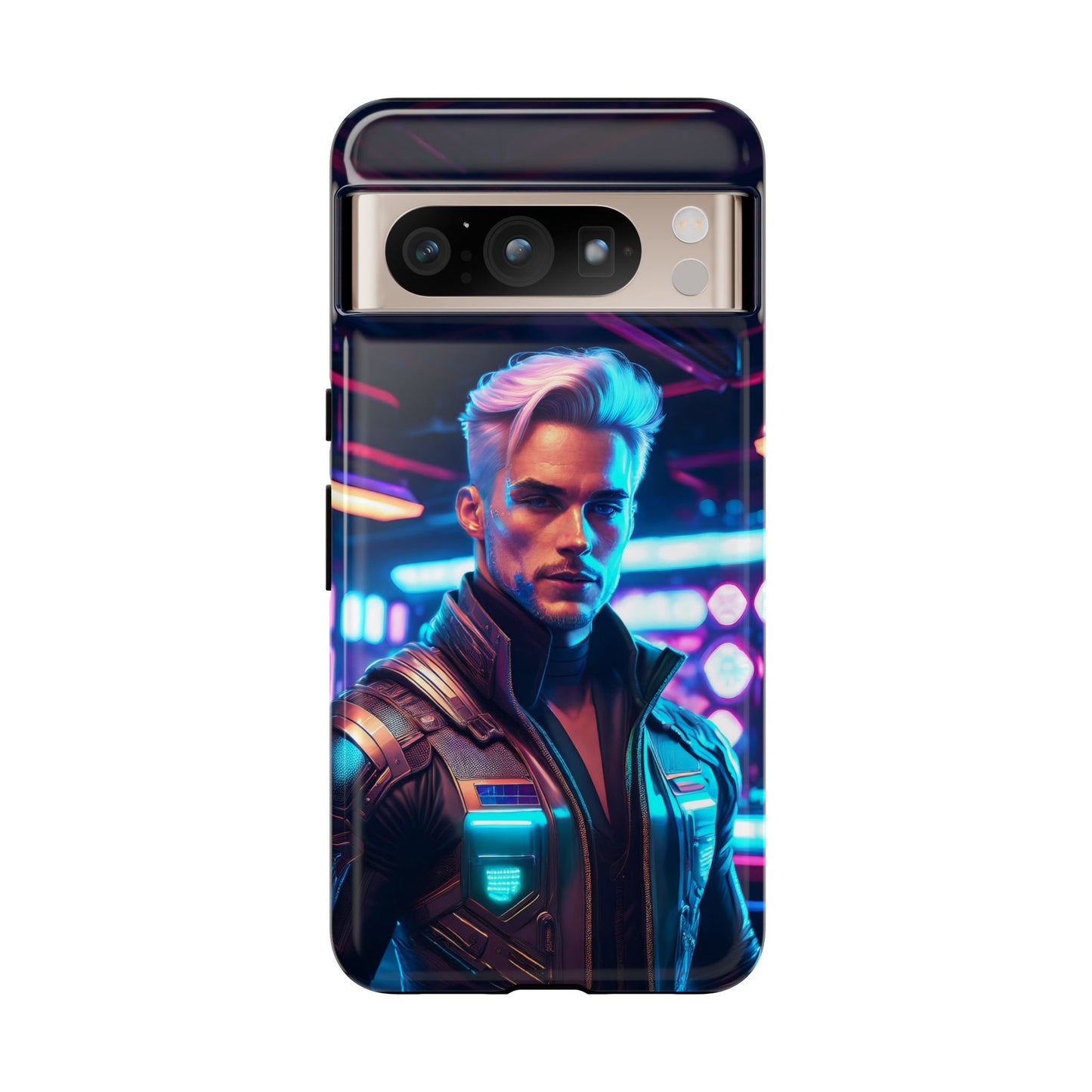 Futuristic Cyberpunk Male Cell Phone Case 008