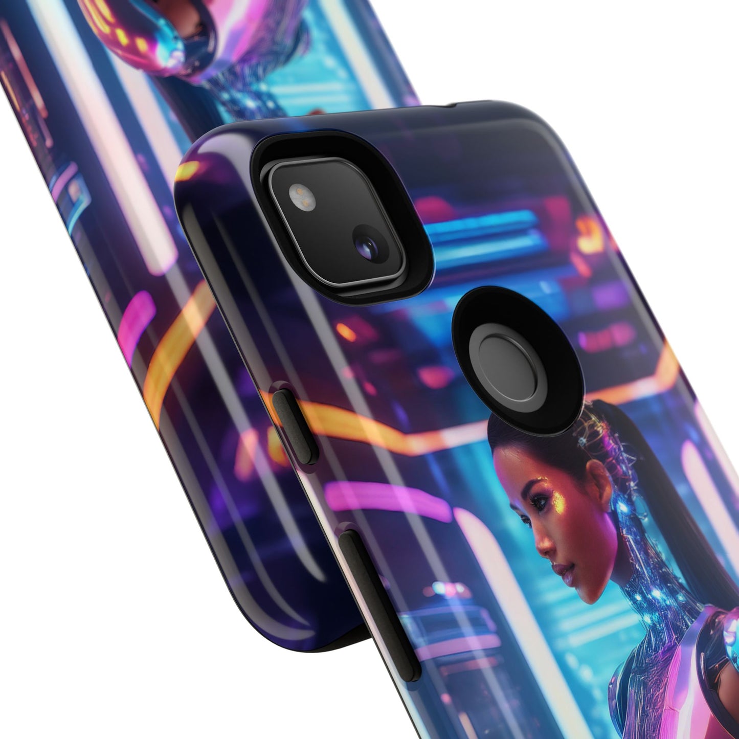 Futuristic Human Android Hybrid Cell Phone Case 016