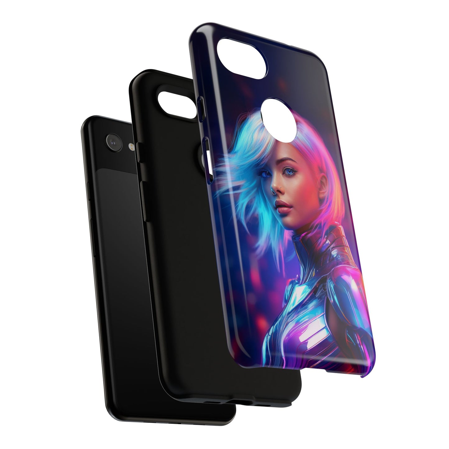 Futuristic Cyberpunk Female Cell Phone Case 028