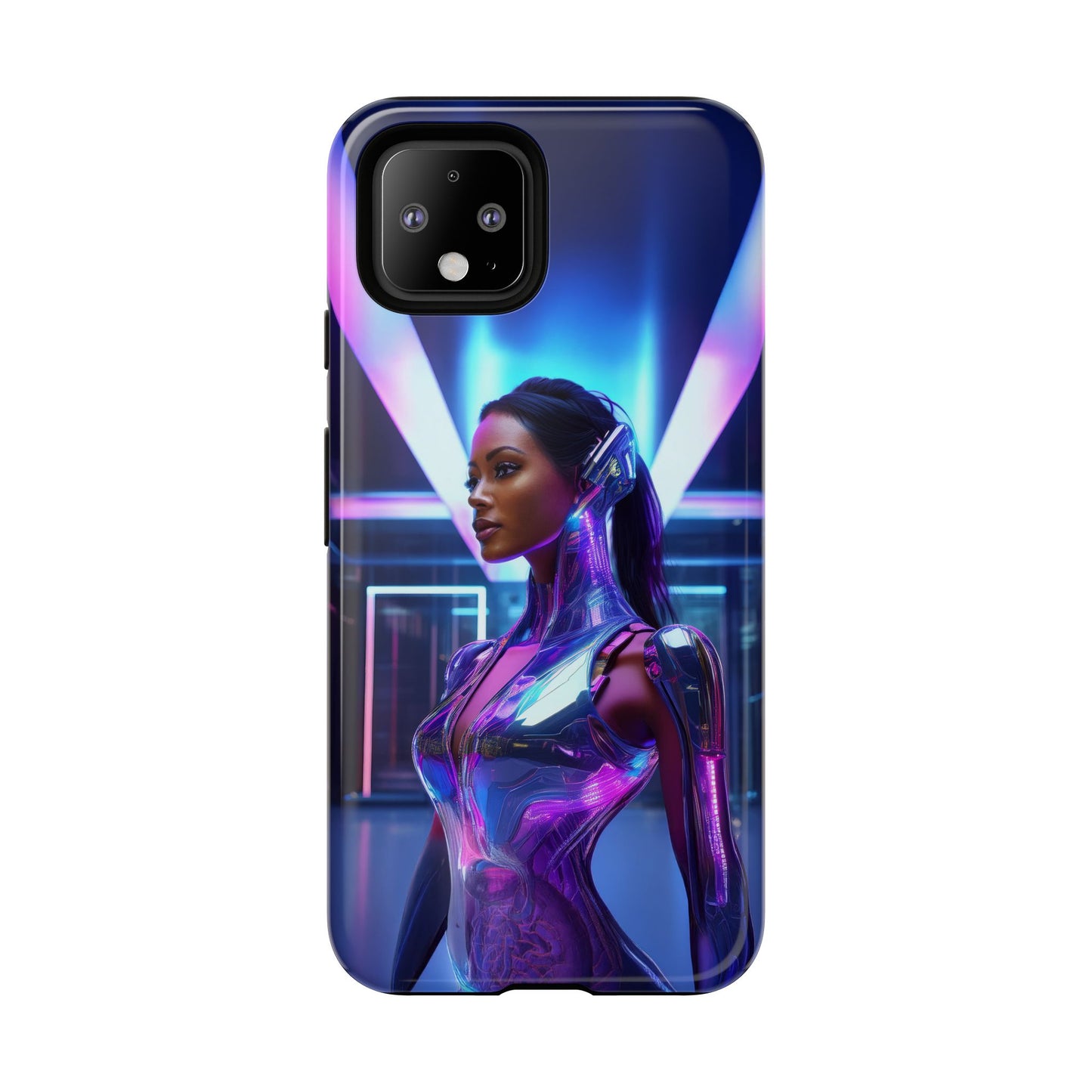 Futuristic Human Android Hybrid Cell Phone Case 017