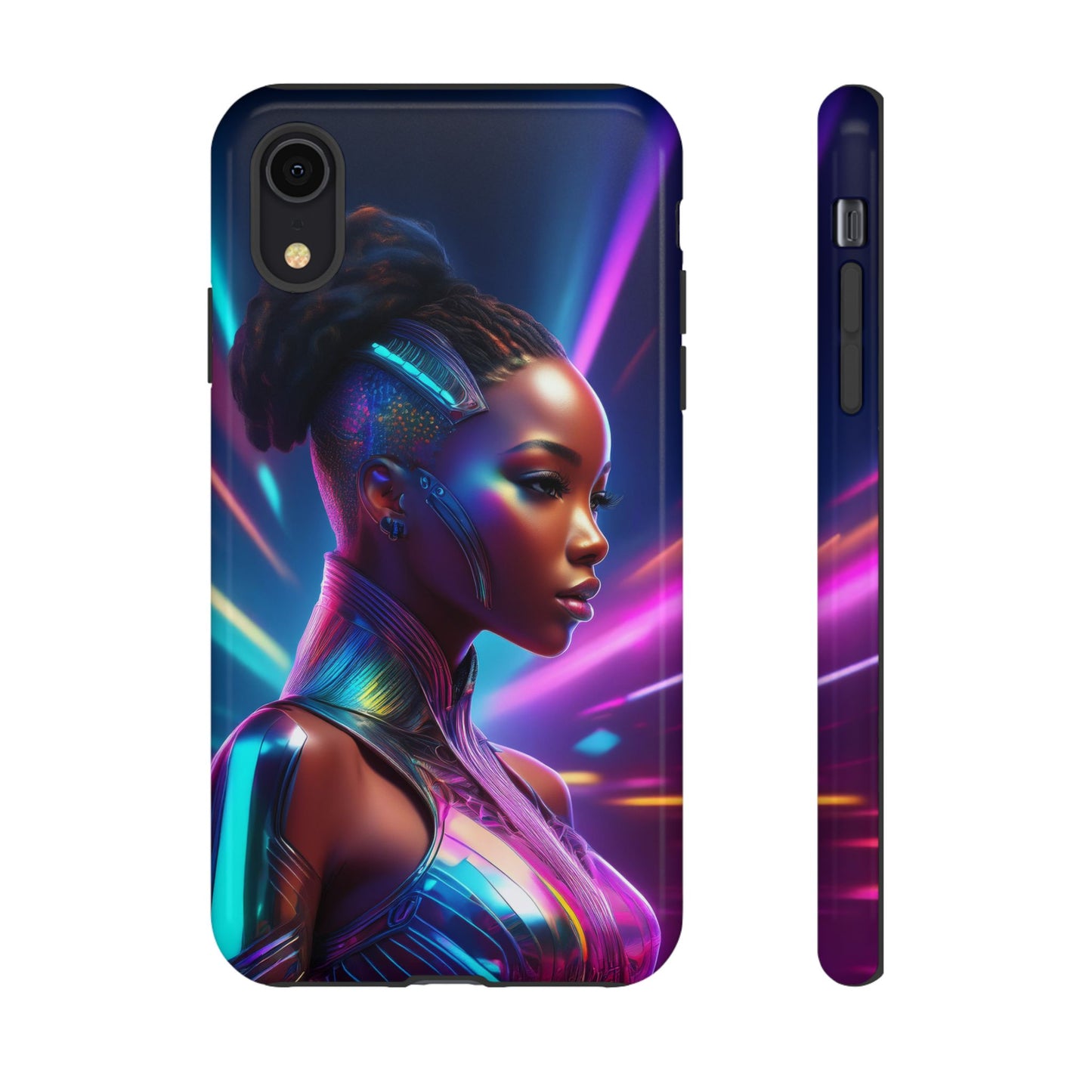 Futuristic Cyberpunk Female Cell Phone Case 014