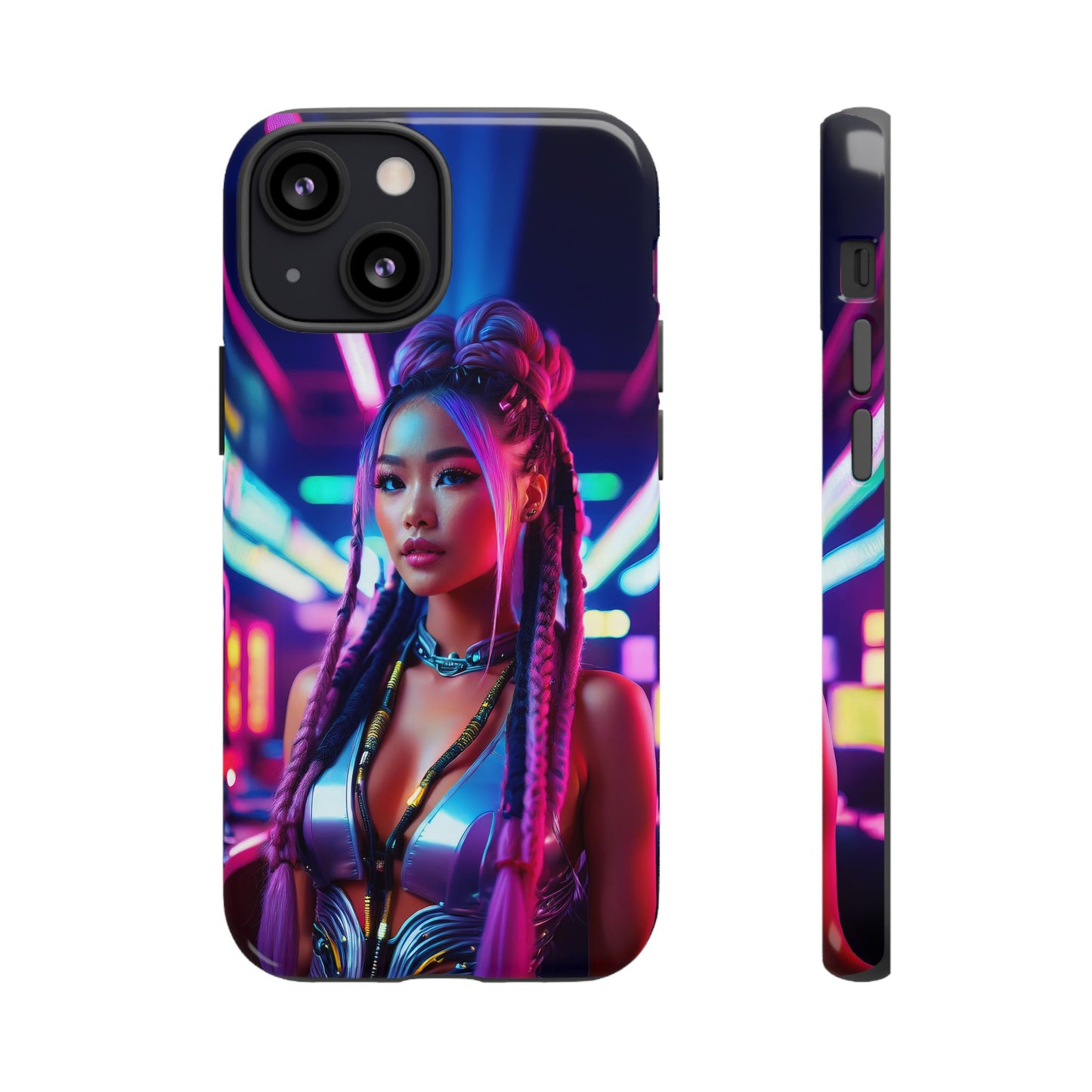 Futuristic Cyberpunk Female Cell Phone Case 008