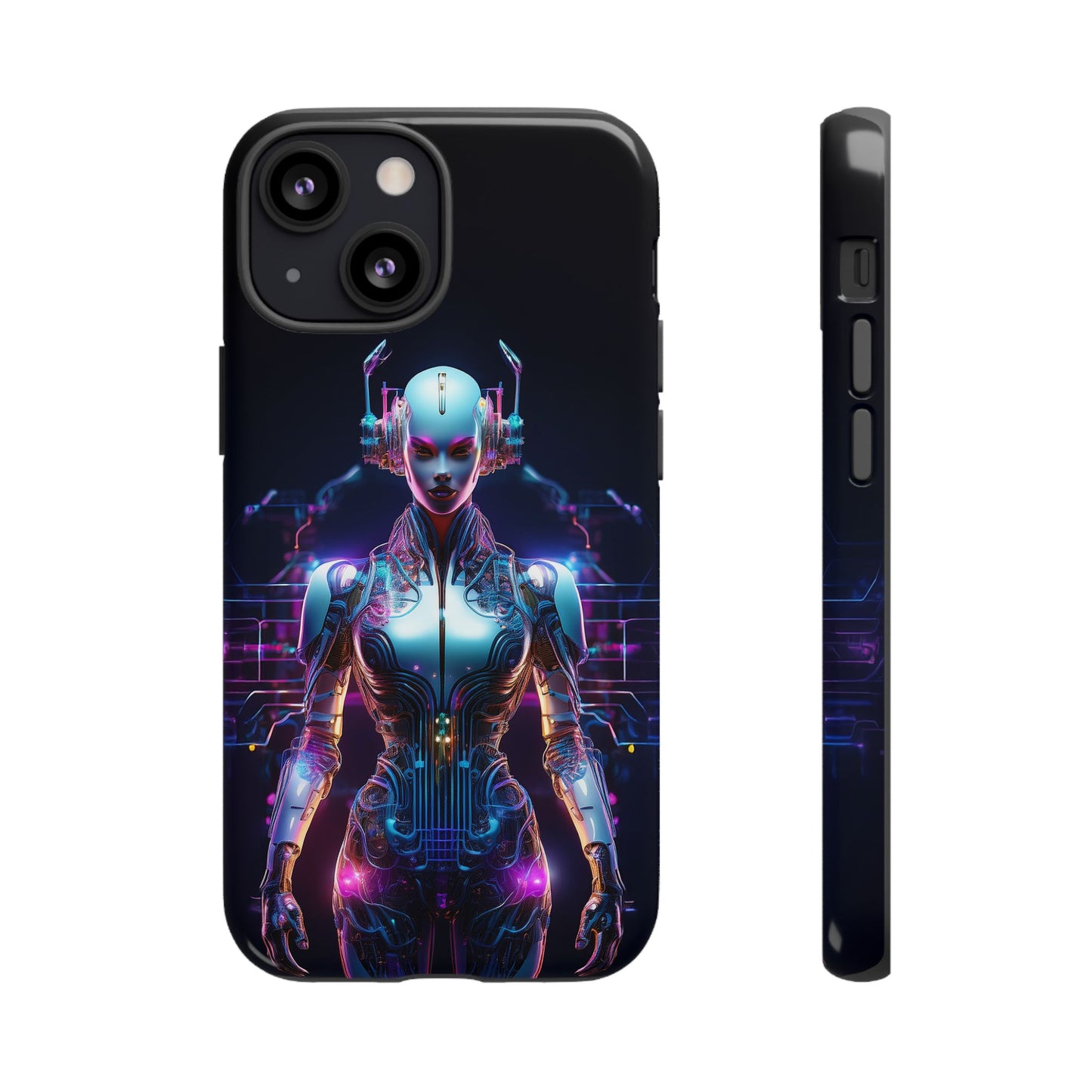 Futuristic Human Android Hybrid Cell Phone Case 001