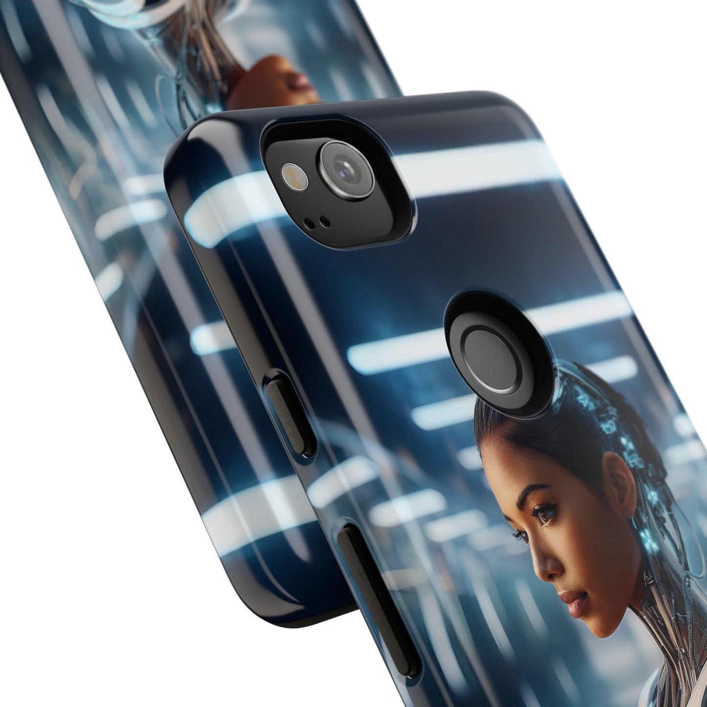 Futuristic Human Android Hybrid Cell Phone Case 002