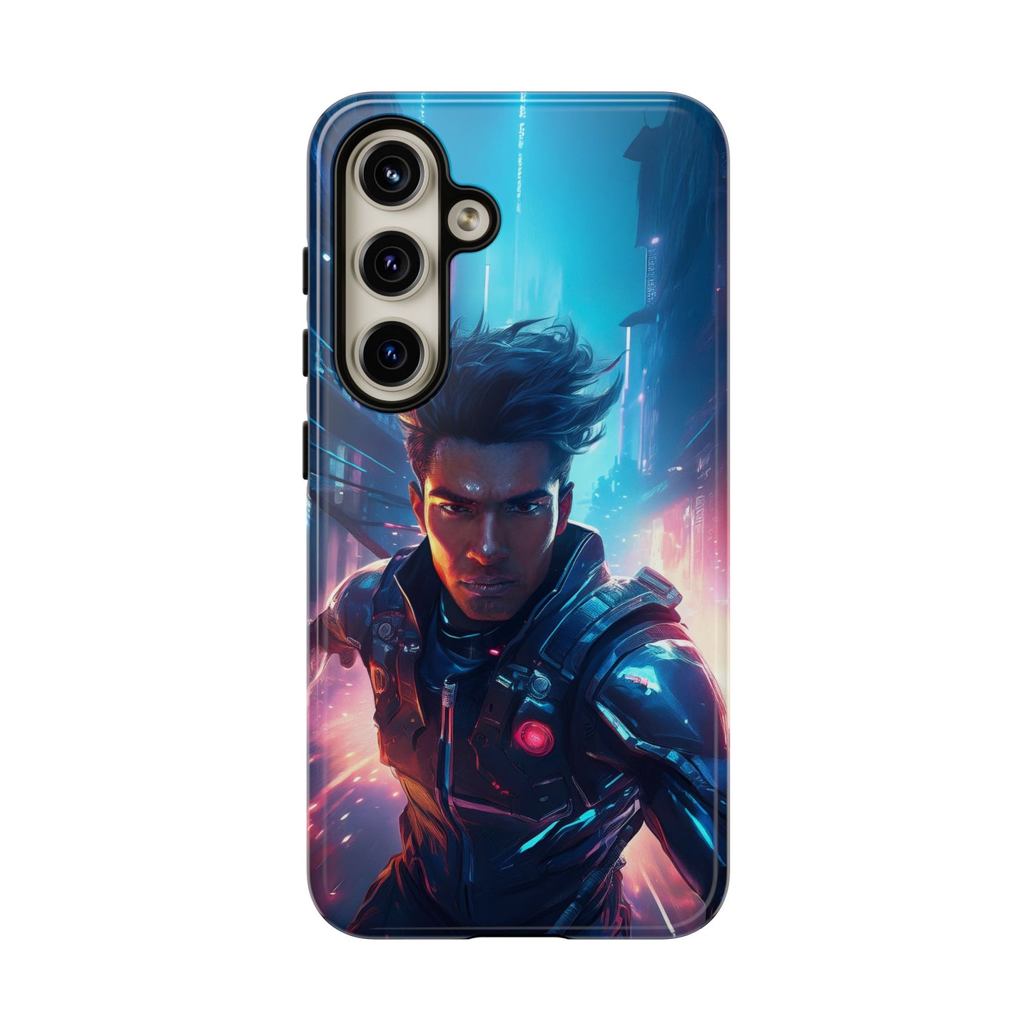 Futuristic Cyberpunk Male Cell Phone Case 017