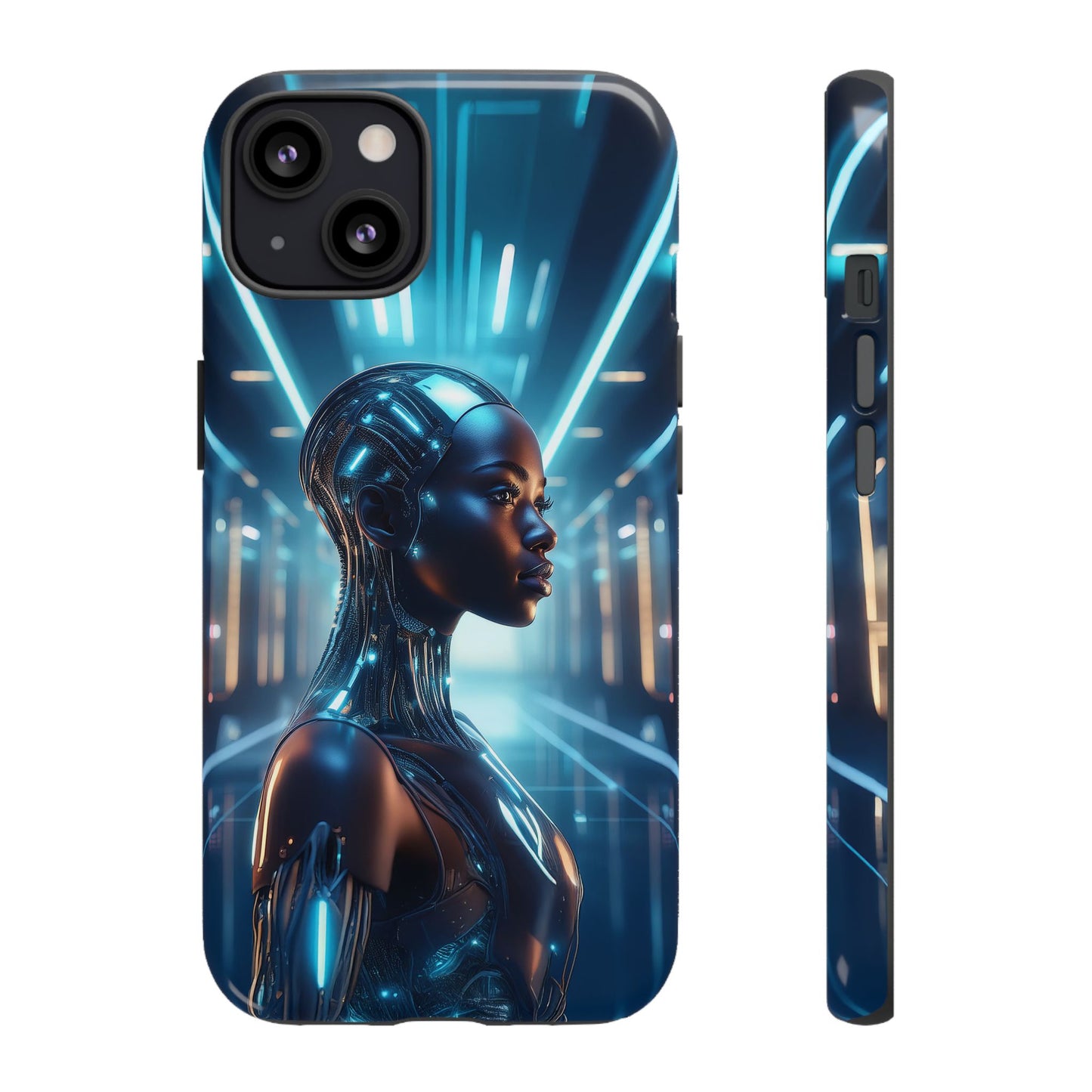 Futuristic Human Android Hybrid Cell Phone Case 003