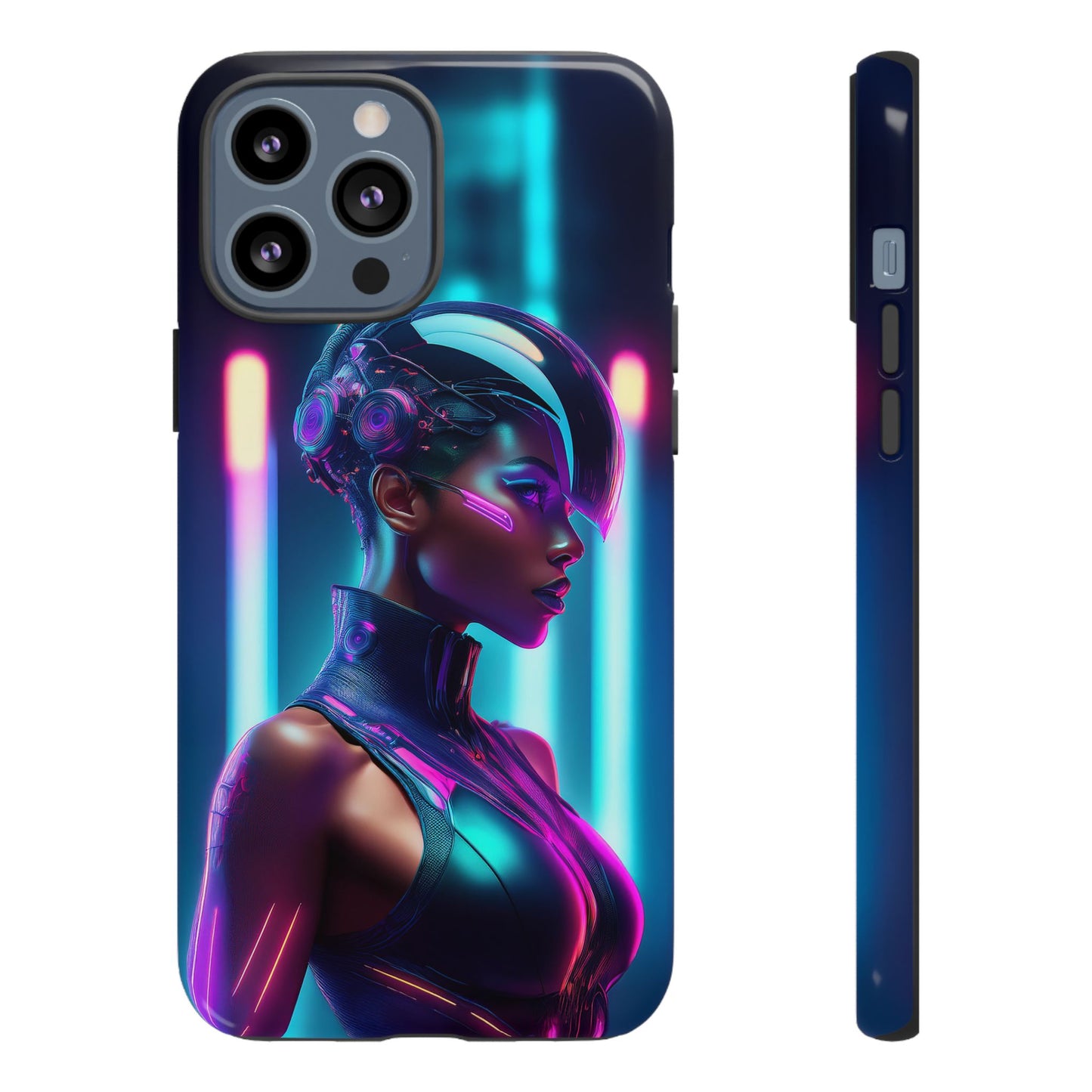 Futuristic Cyberpunk Female Cell Phone Case 021