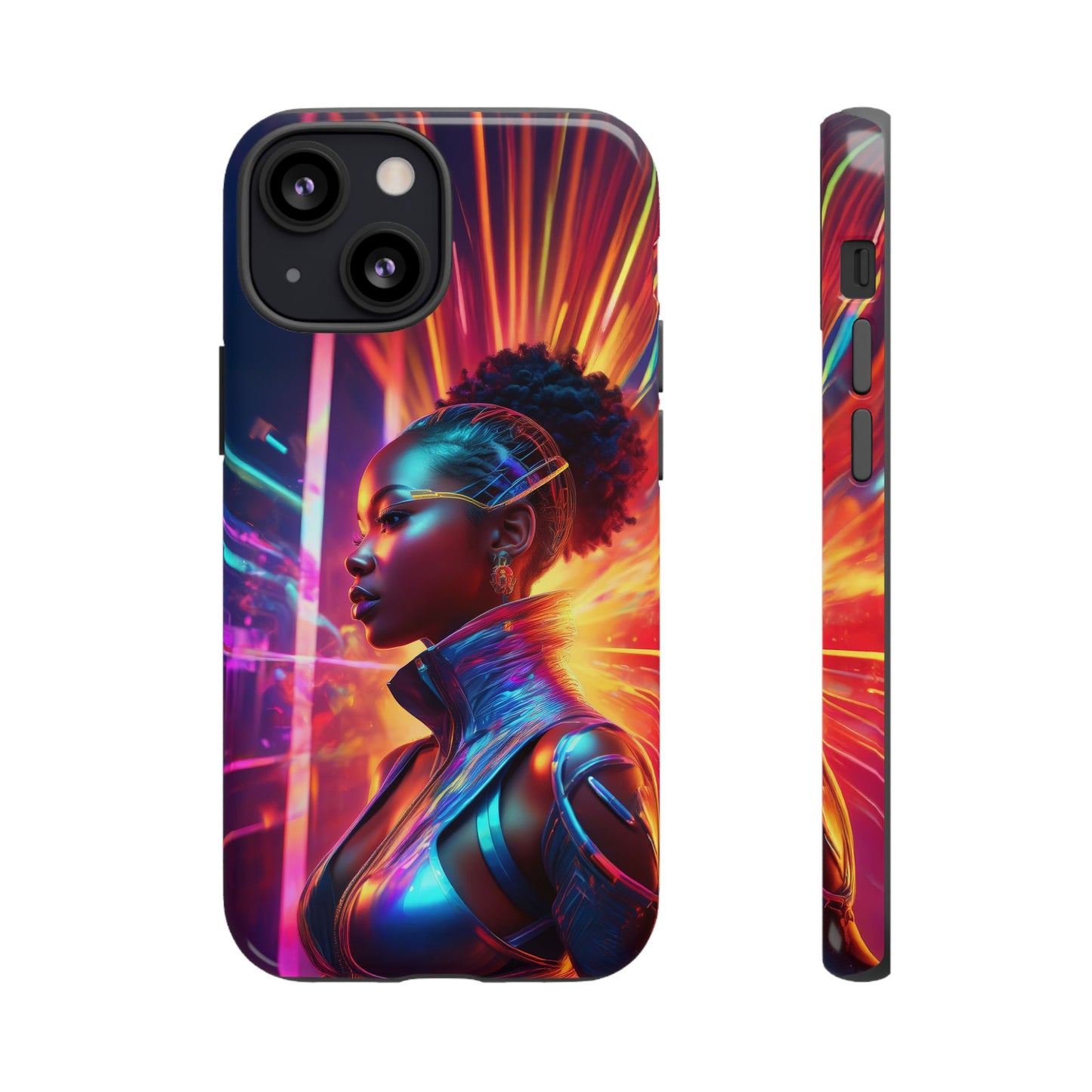 Futuristic Cyberpunk Female Cell Phone Case 001