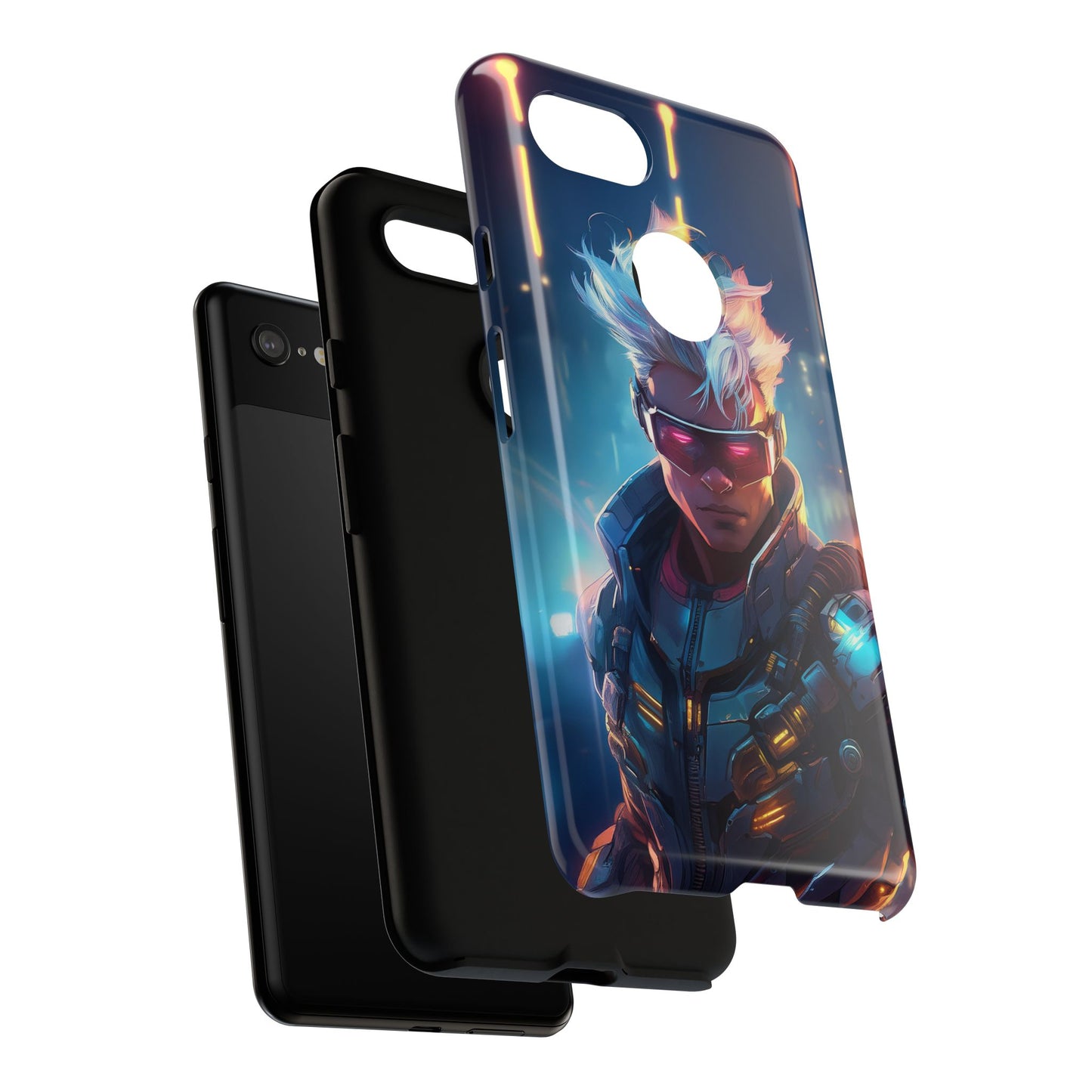 Futuristic Cyberpunk Male Cell Phone Case 018