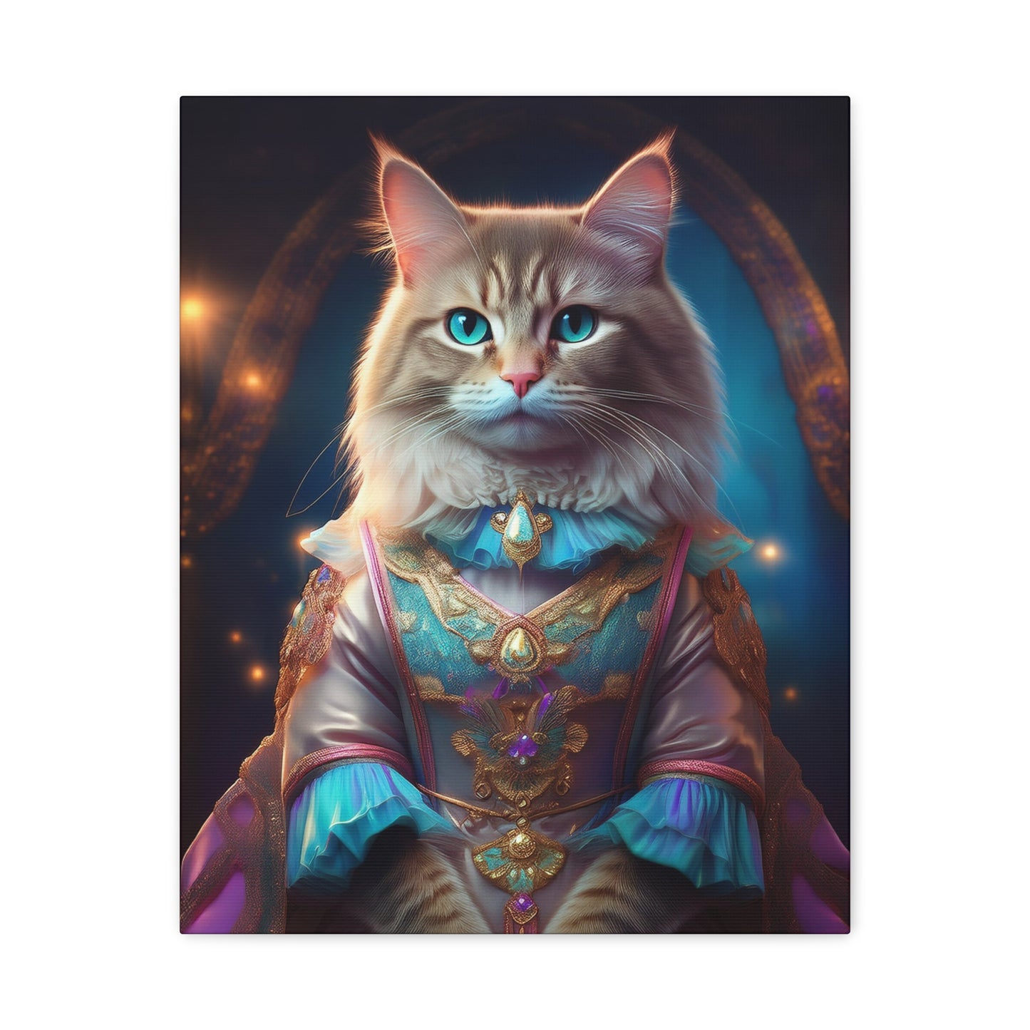 Meowgical Fairy Purrincess Canvas Art | Stretched Matte Wall Decor 001