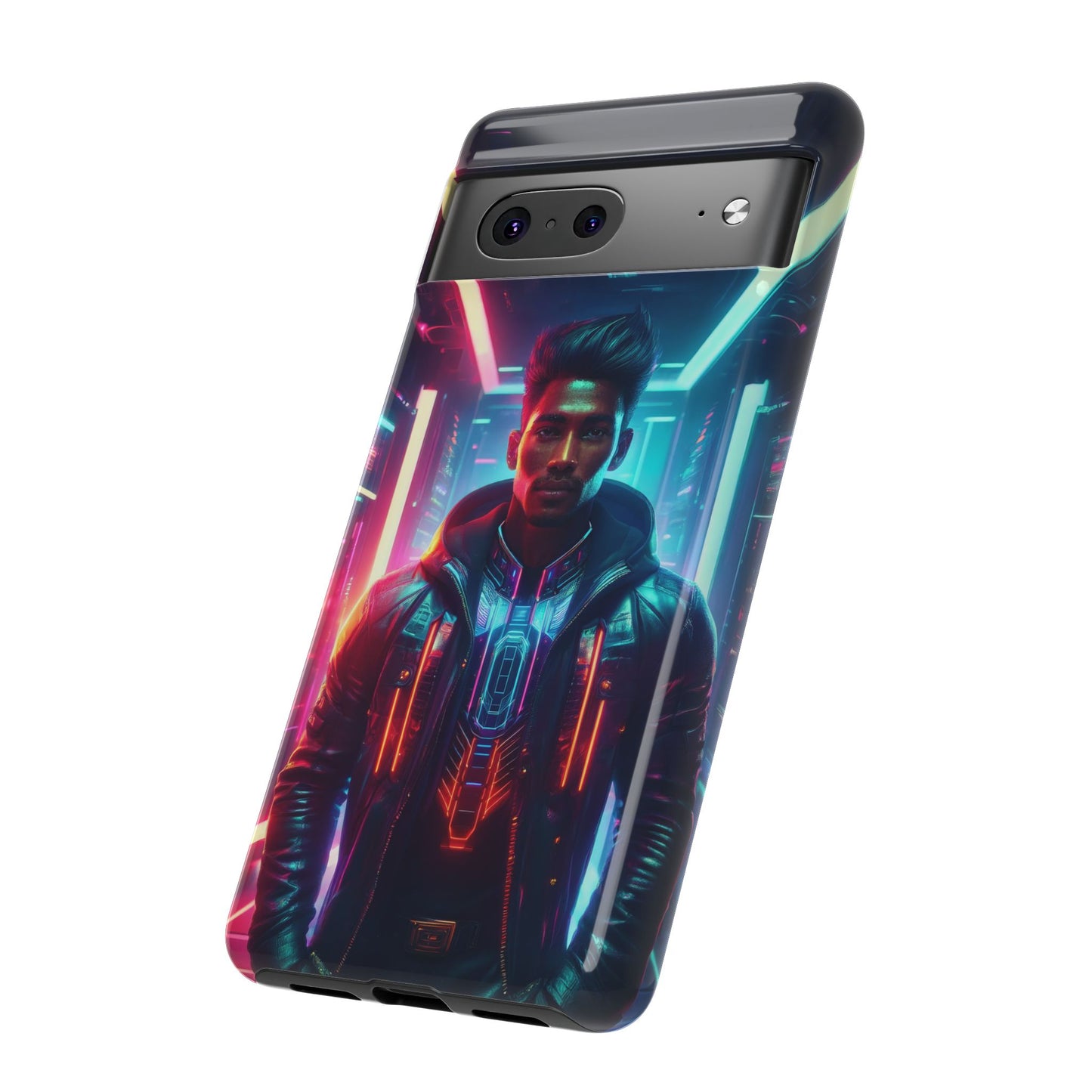 Futuristic Cyberpunk Male Cell Phone Case 001