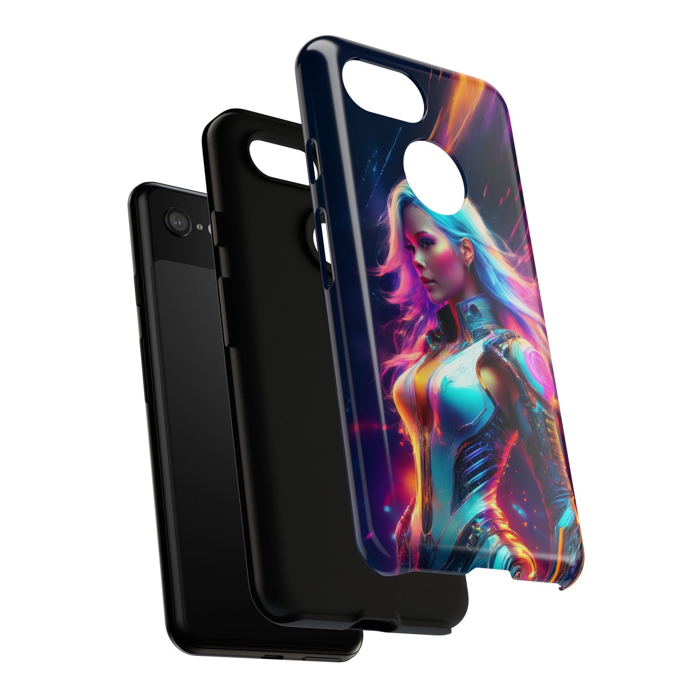 Futuristic Cyberpunk Female Cell Phone Case 012