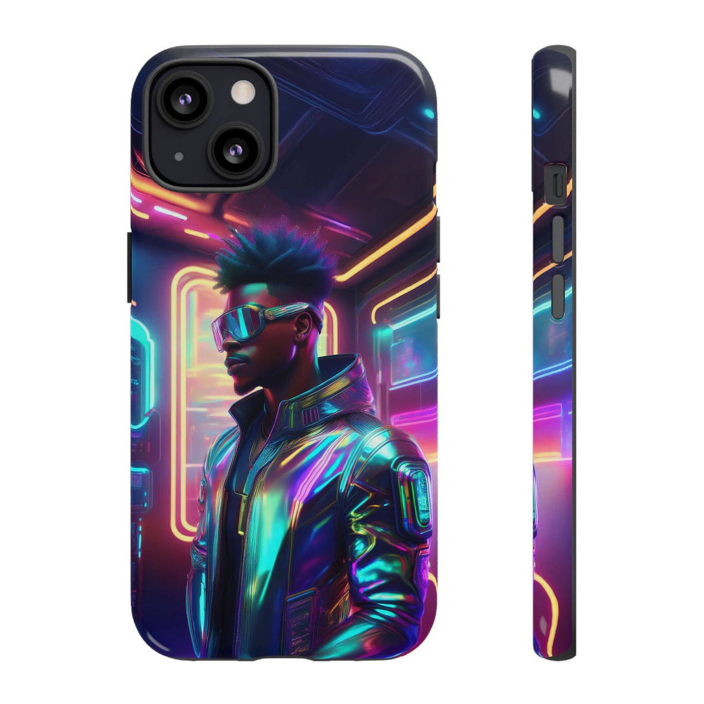 Futuristic Cyberpunk Male Cell Phone Case 004