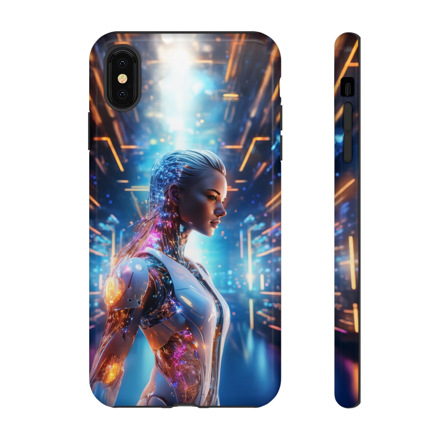 Futuristic Human Android Hybrid Cell Phone Case 008