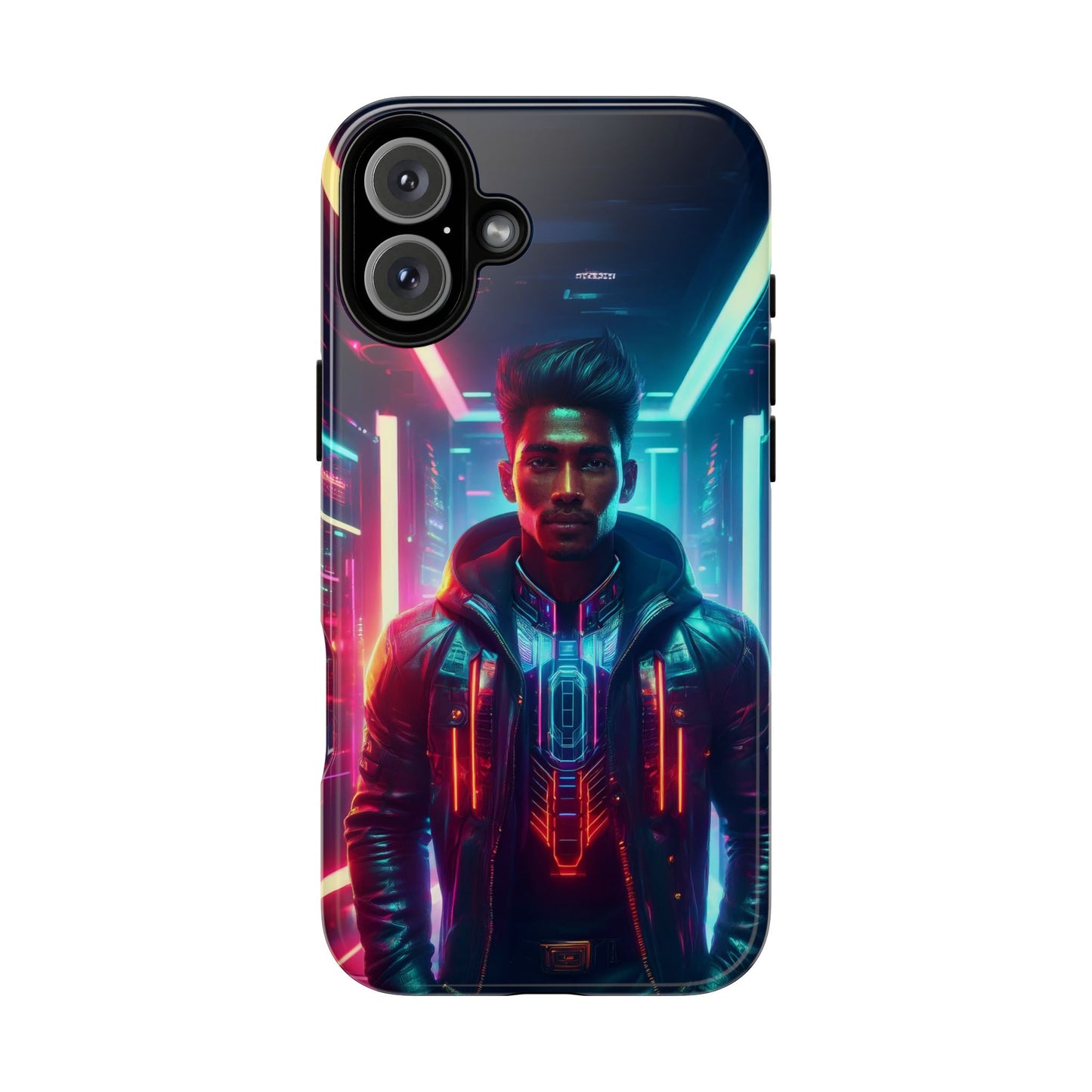 Futuristic Cyberpunk Male Cell Phone Case 001