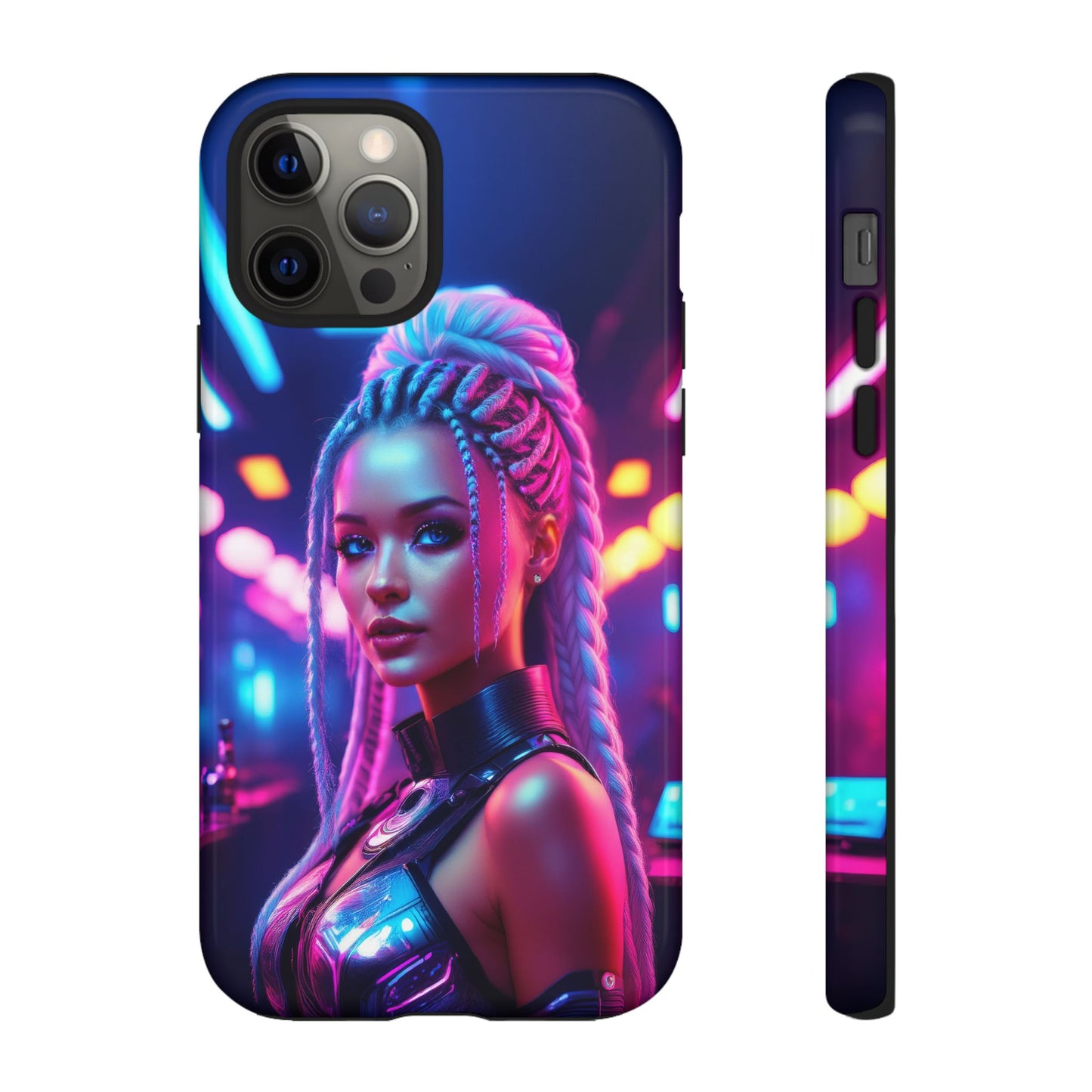 Futuristic Cyberpunk Female Cell Phone Case 007