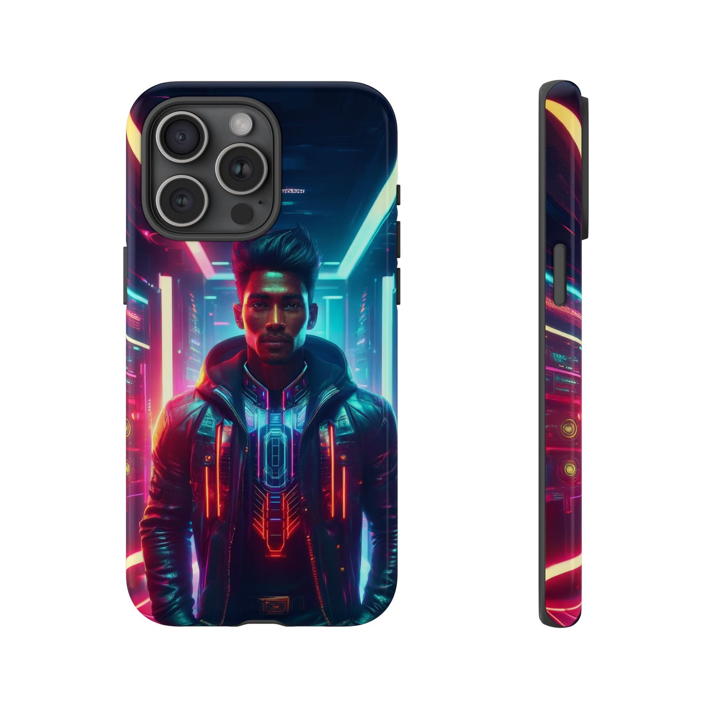 Futuristic Cyberpunk Male Cell Phone Case 001