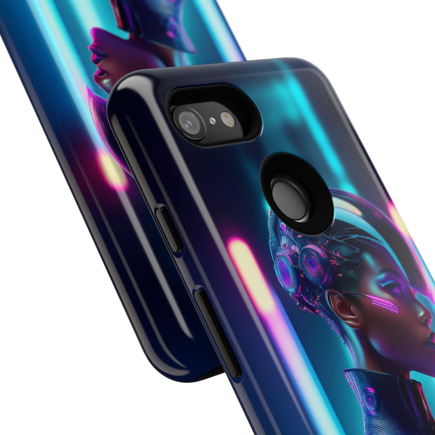 Futuristic Cyberpunk Female Cell Phone Case 021