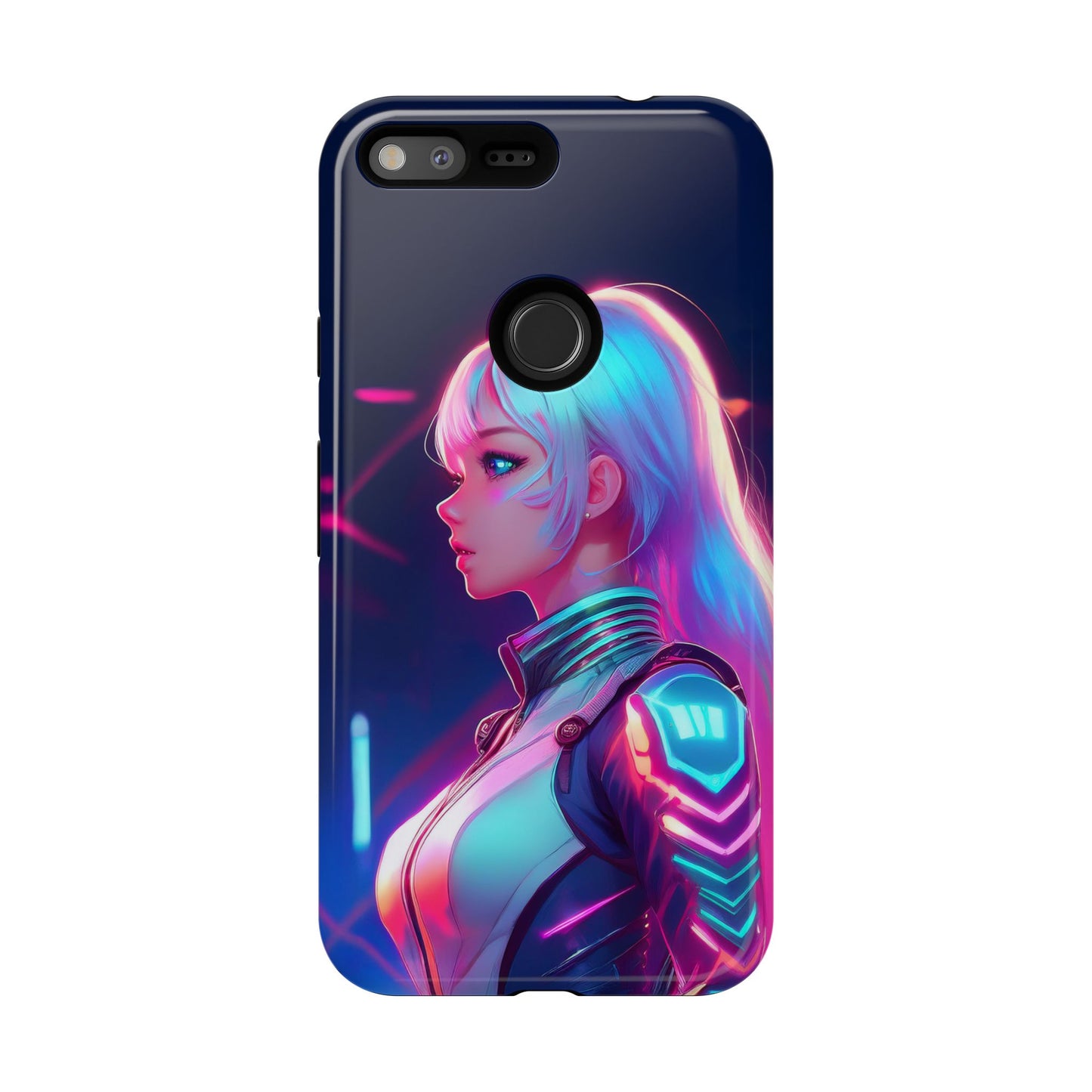 Futuristic Cyberpunk Female Cell Phone Case 009